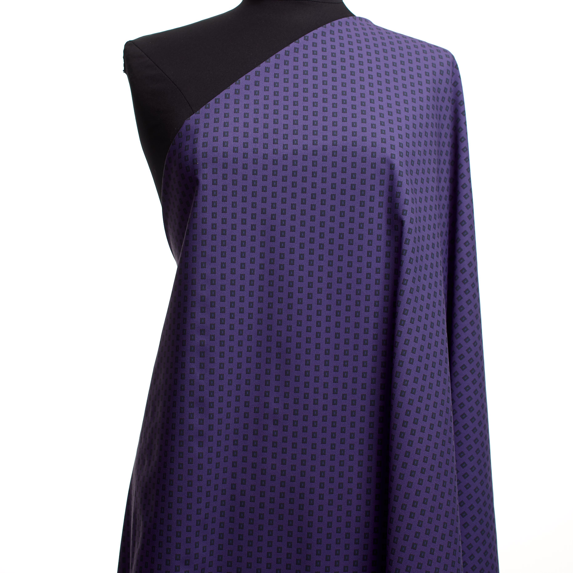 Techno Jersey, Printed, High Elasticity, Dahlia Purple