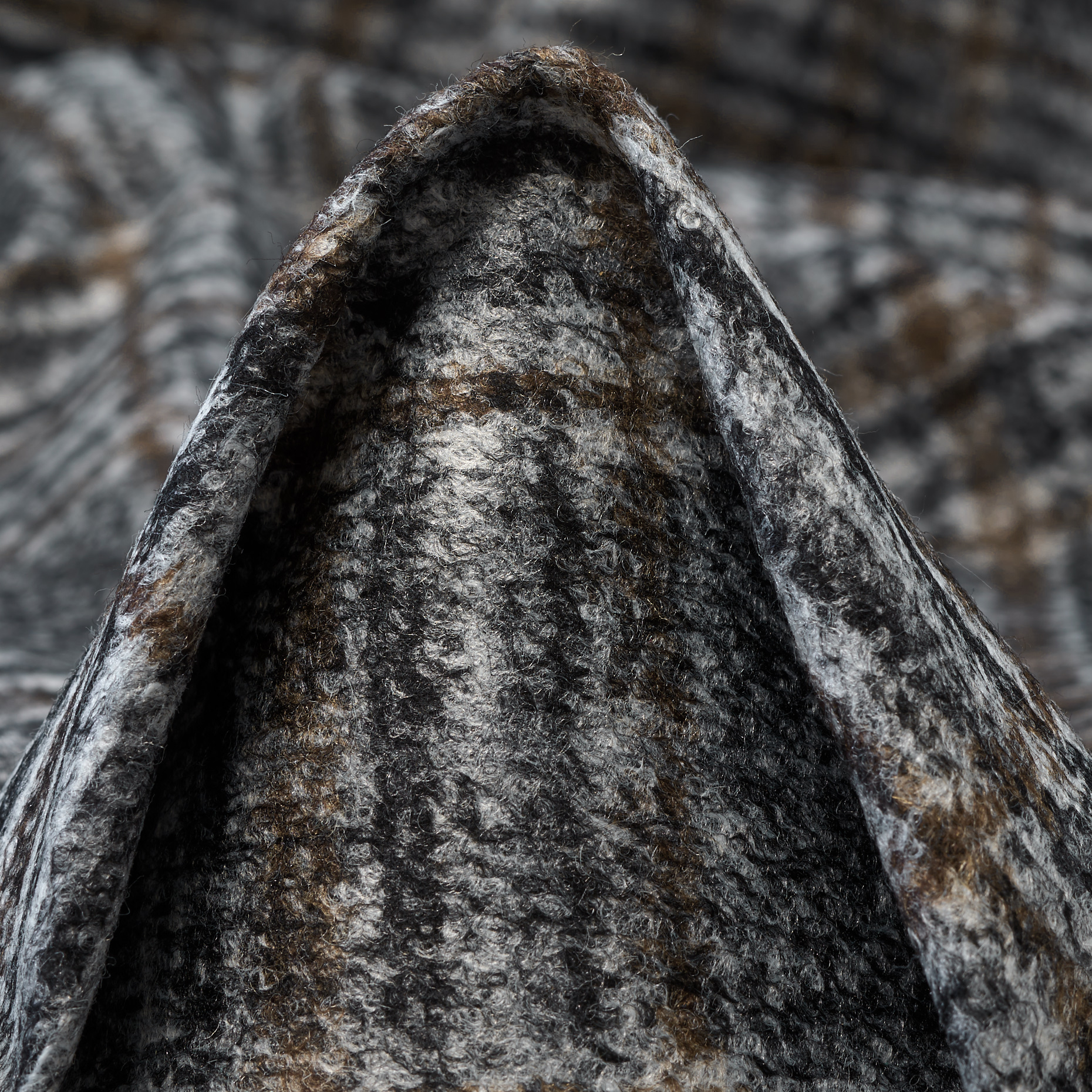 Jersey, Wolle Mix, Karo, Vaporous Gray&Anthracite