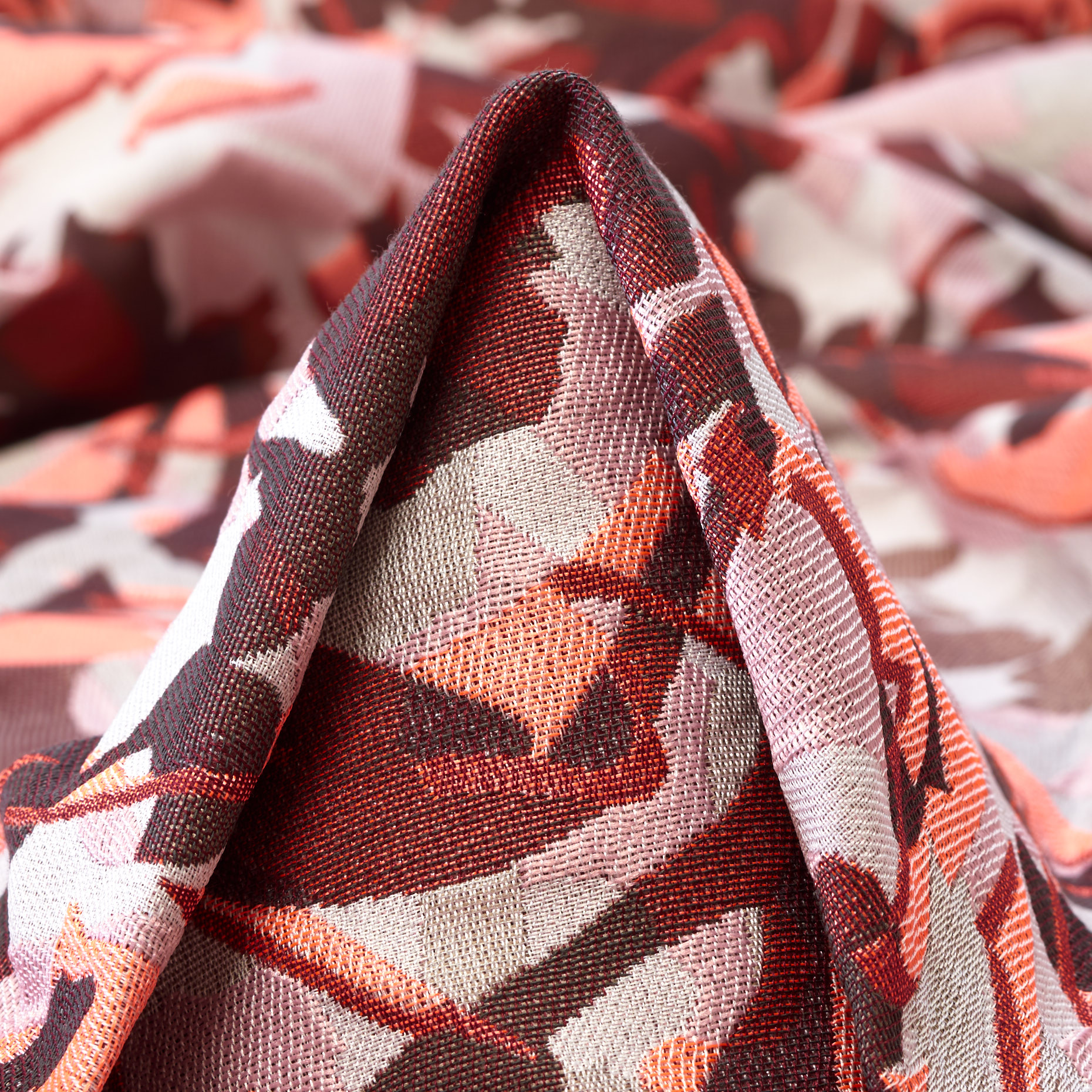 JACQUARD, APRICOT BLUSH&VINTAGE ROSE (F000036683)