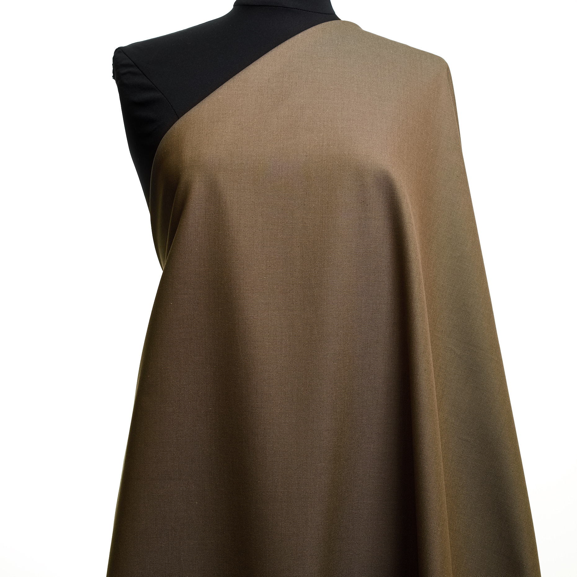 TWILL, COTTON, MELANGE, ROASTED CASHEW