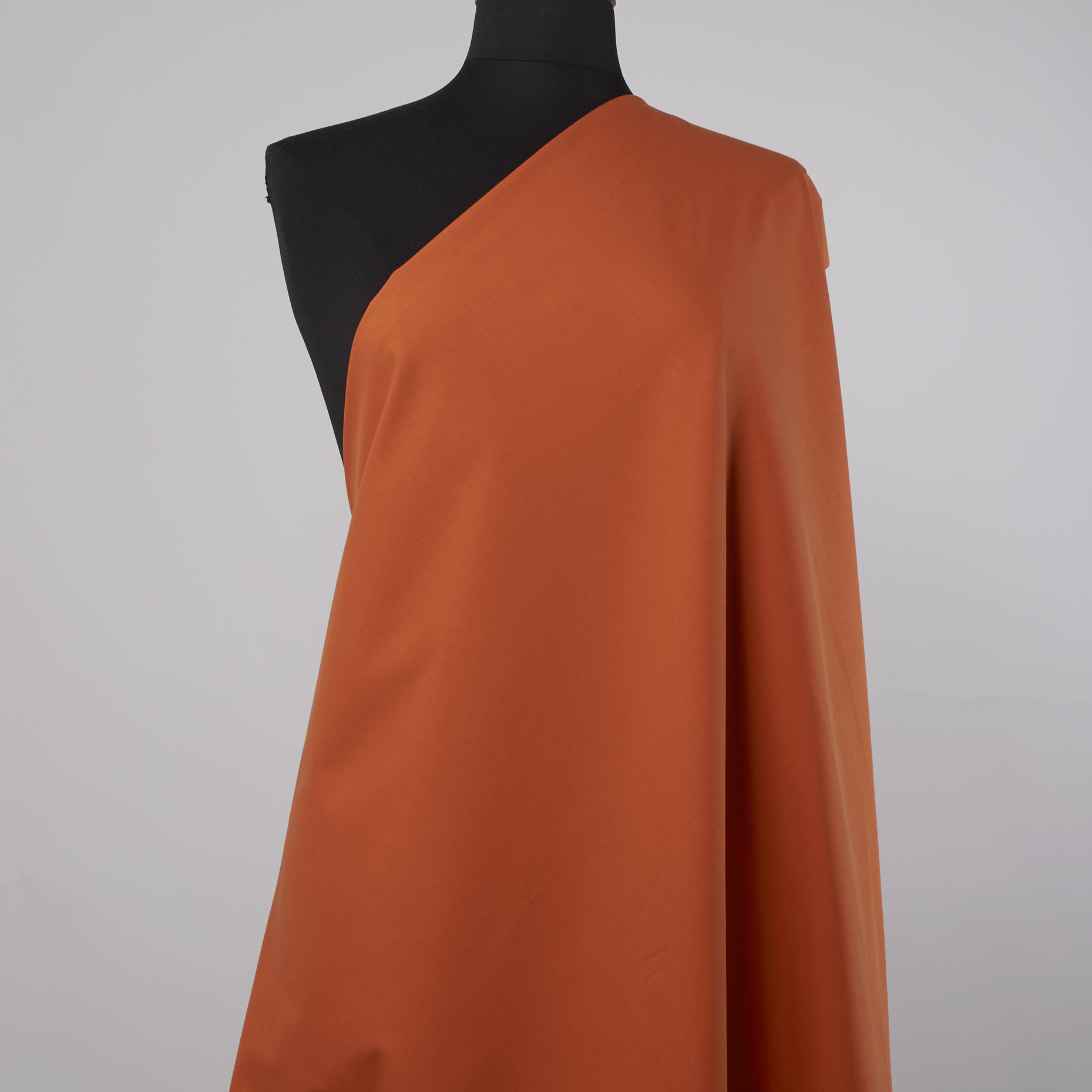 SATIN, VISCOSE BLEND, PUMPKIN