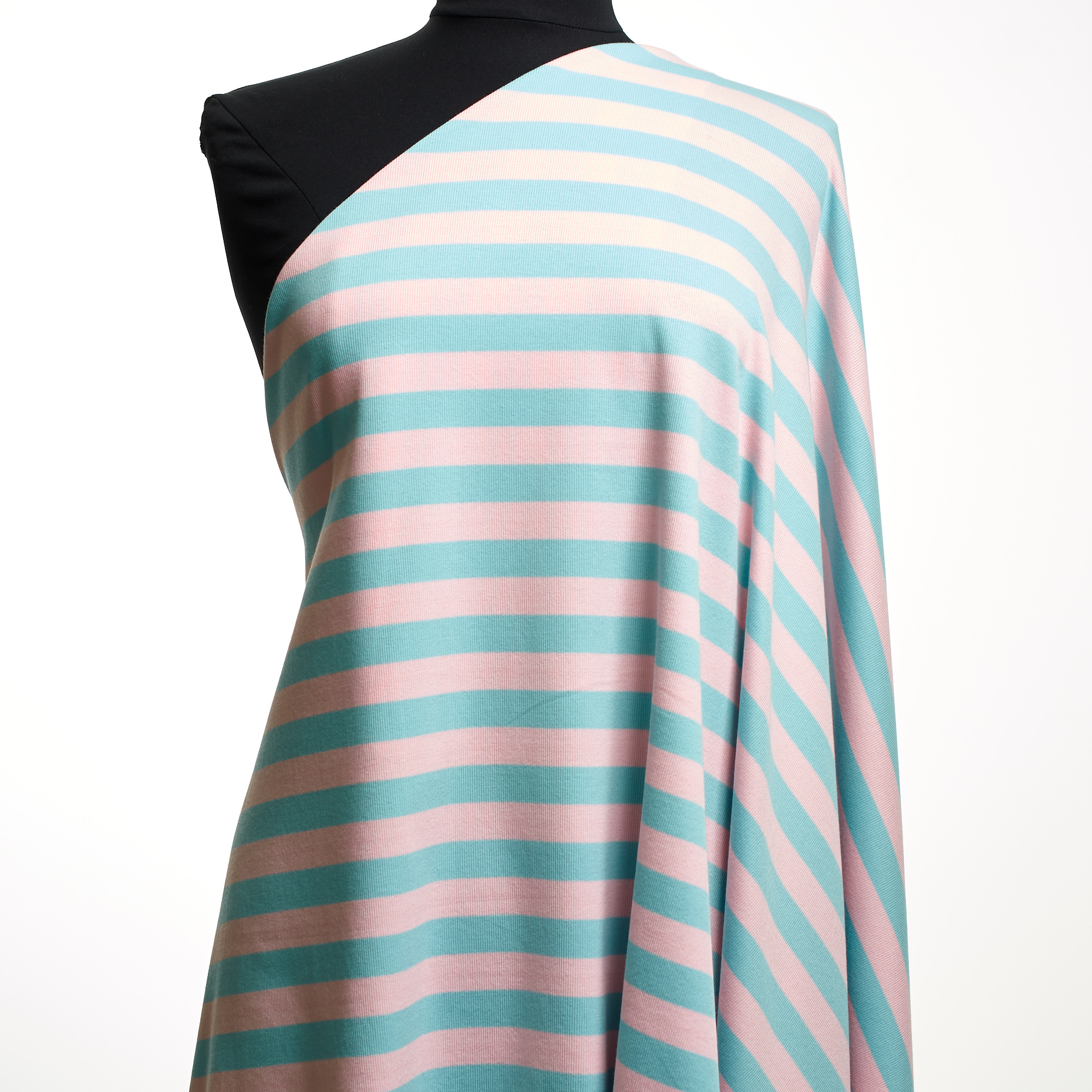 Rib Jersey, Cotton, Stripes, Island Paradise&Ballerina