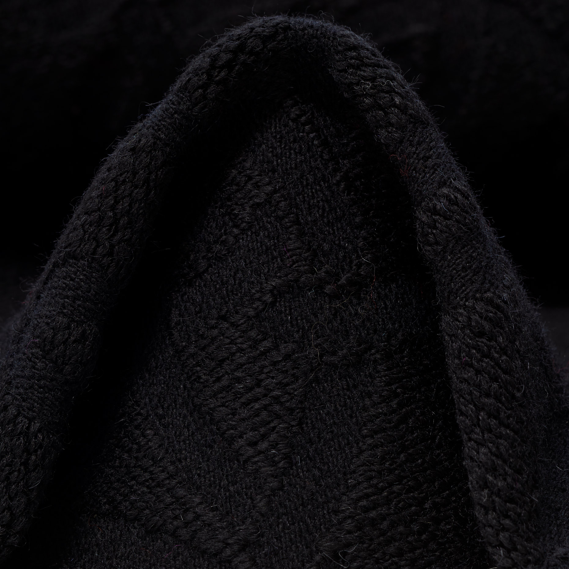 BOUCLÉ, WOOL BLEND, RAVEN BLACK