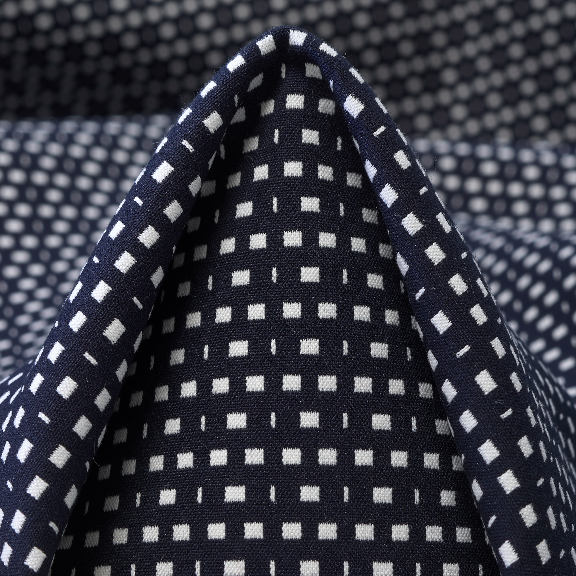 Jacquard Double, Cotone, Stretch, Snow White&Raven Black (F000019956)