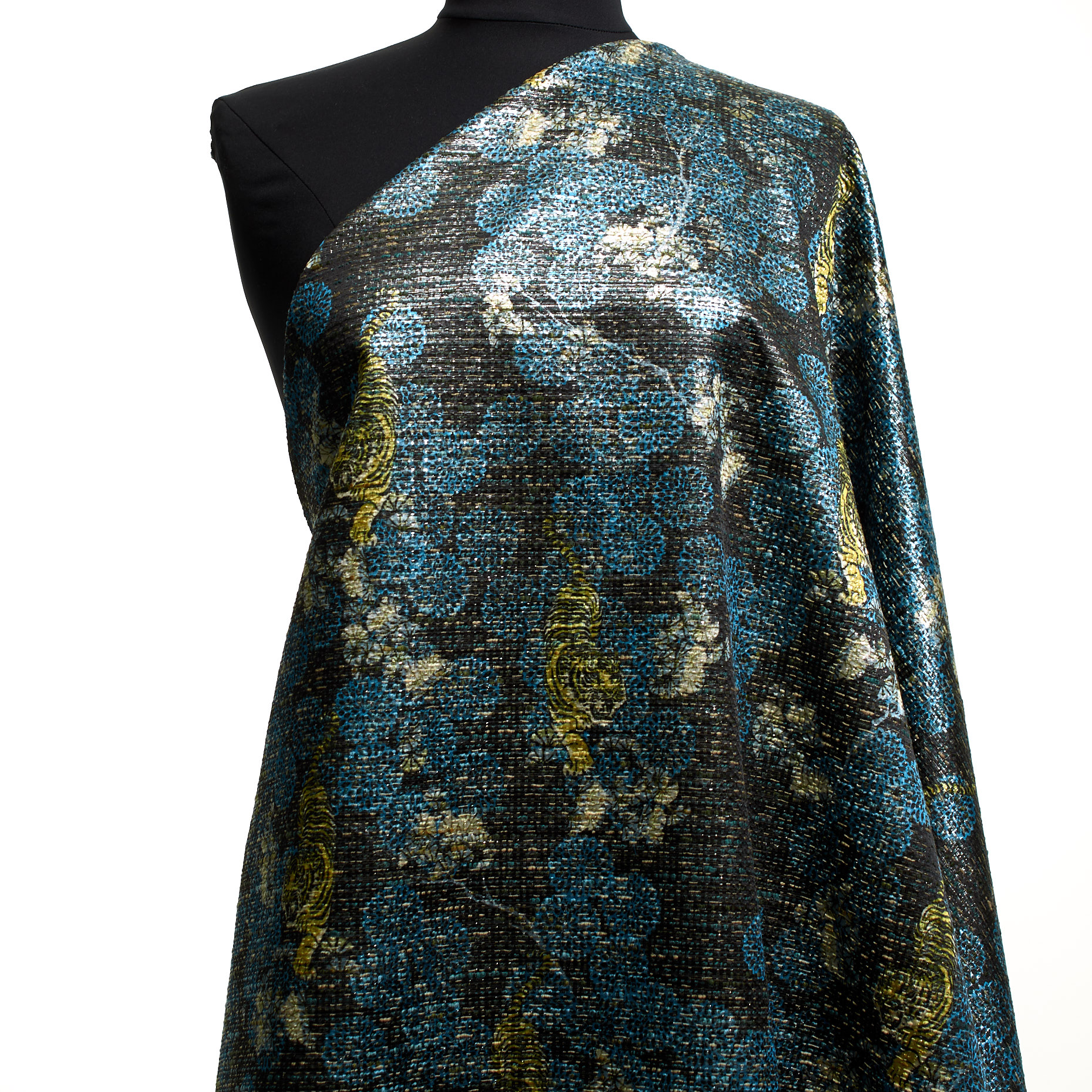 JACQUARD, LUREX, AIR BLUE&SEA MOSS