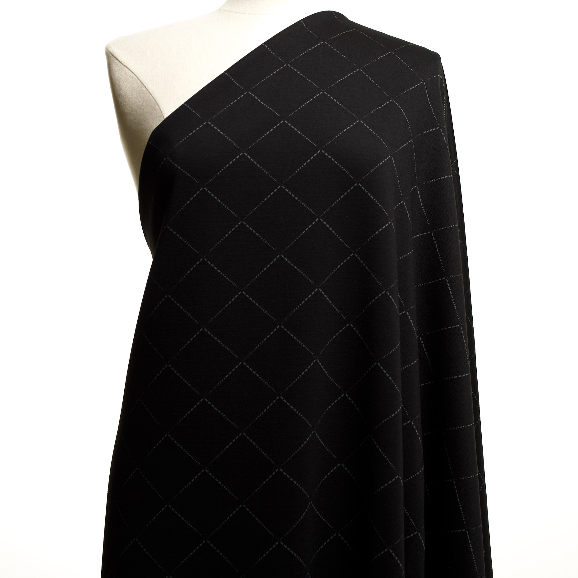 Jersey, Jacquard, Charcoal Art