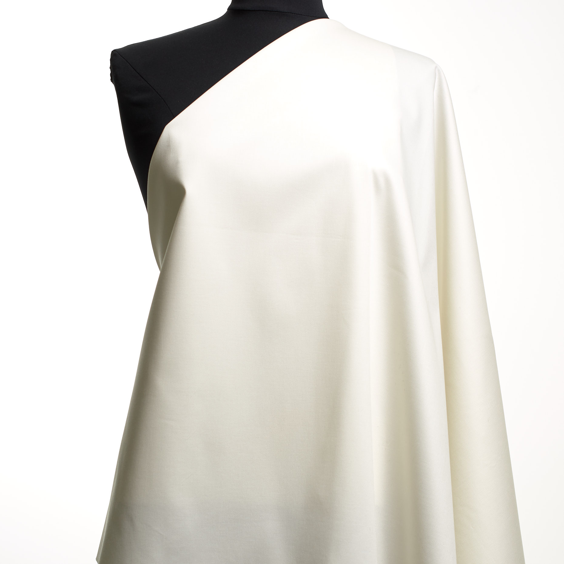 Piqué, Cotton, Elastic, Lucent White