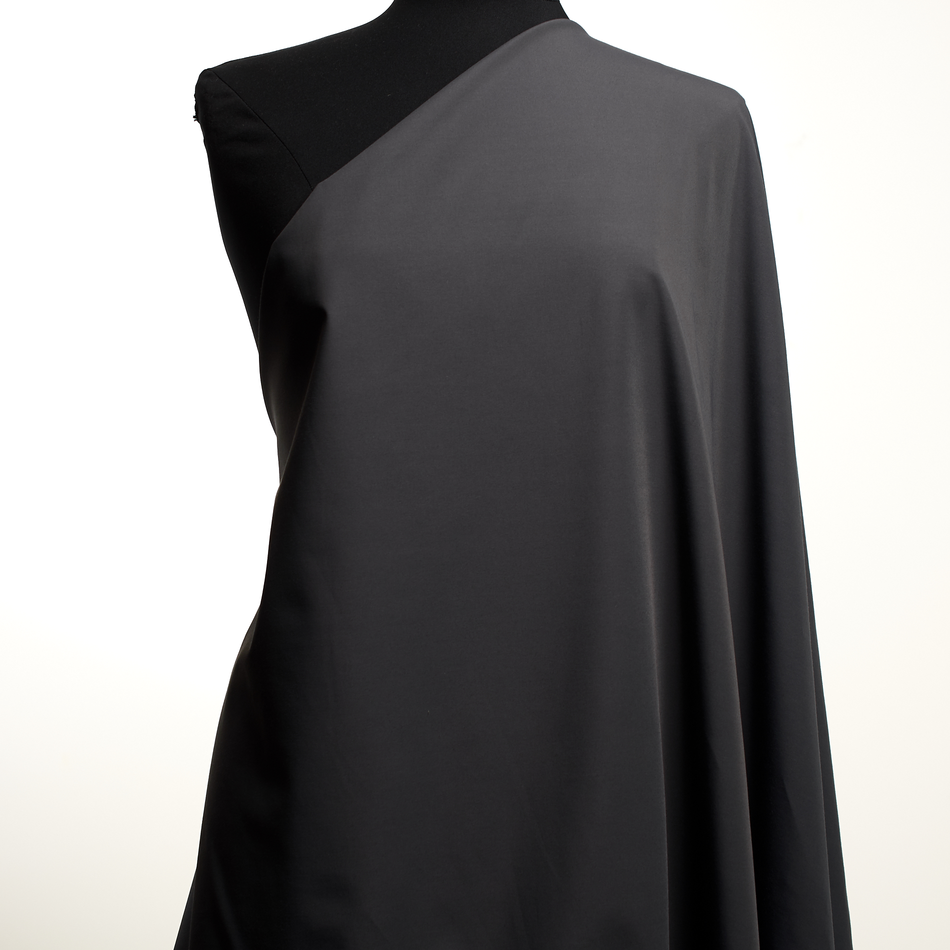 Gabardine, Cotton Blend, Bi-Stretch, Graphite Gray