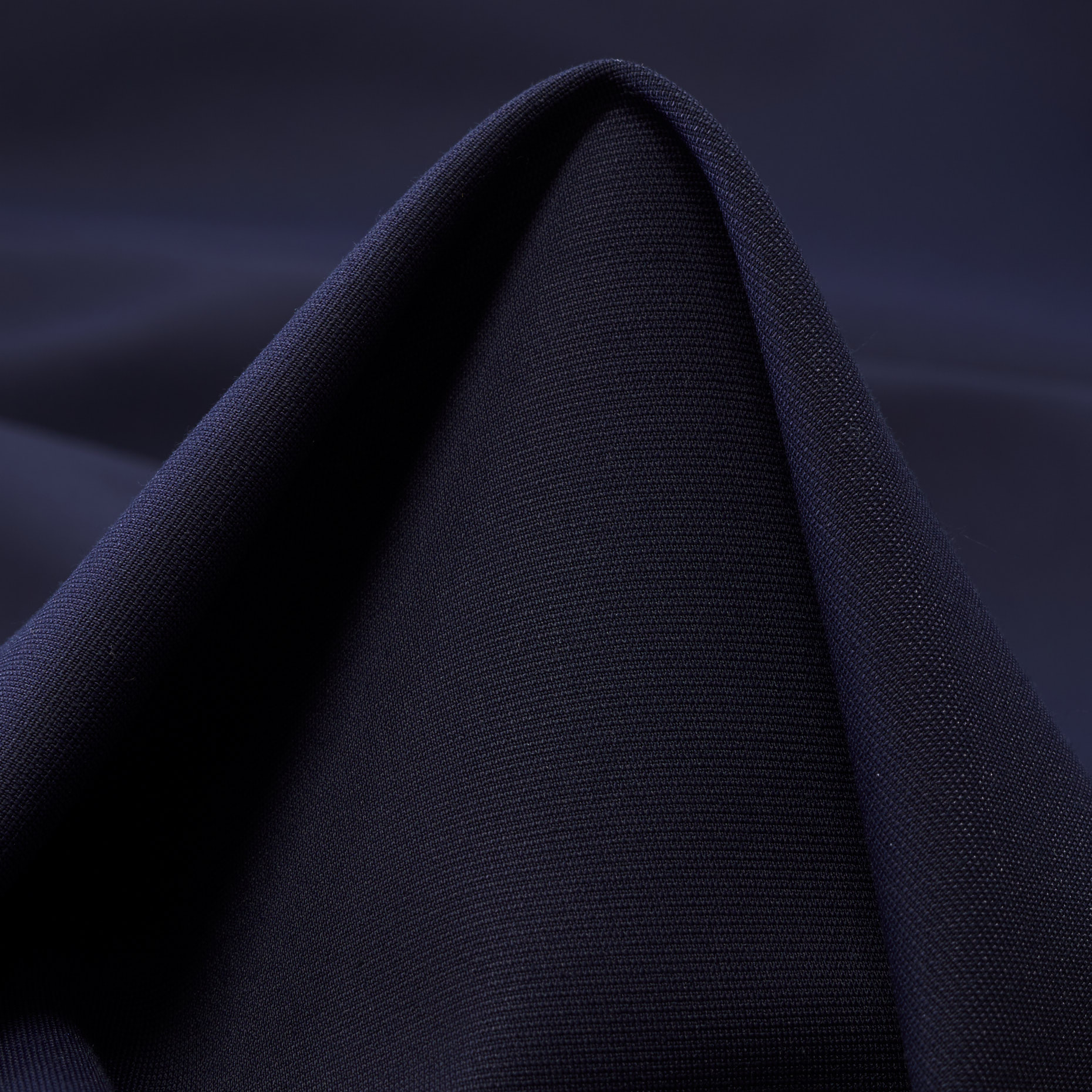 Cotton, Elastic, Indigo Blue