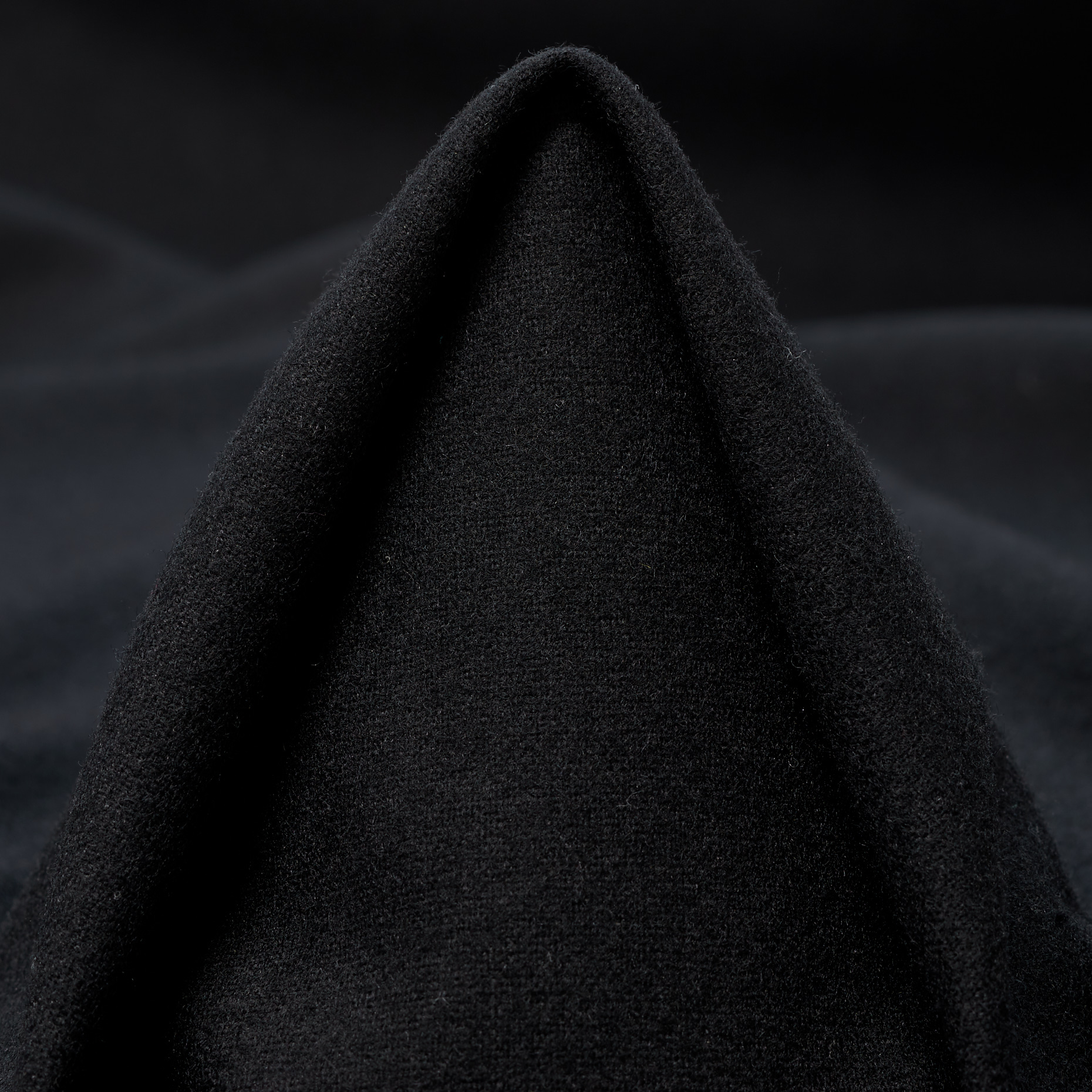 Franela, Wool, Viscosa Mix, Jet Black