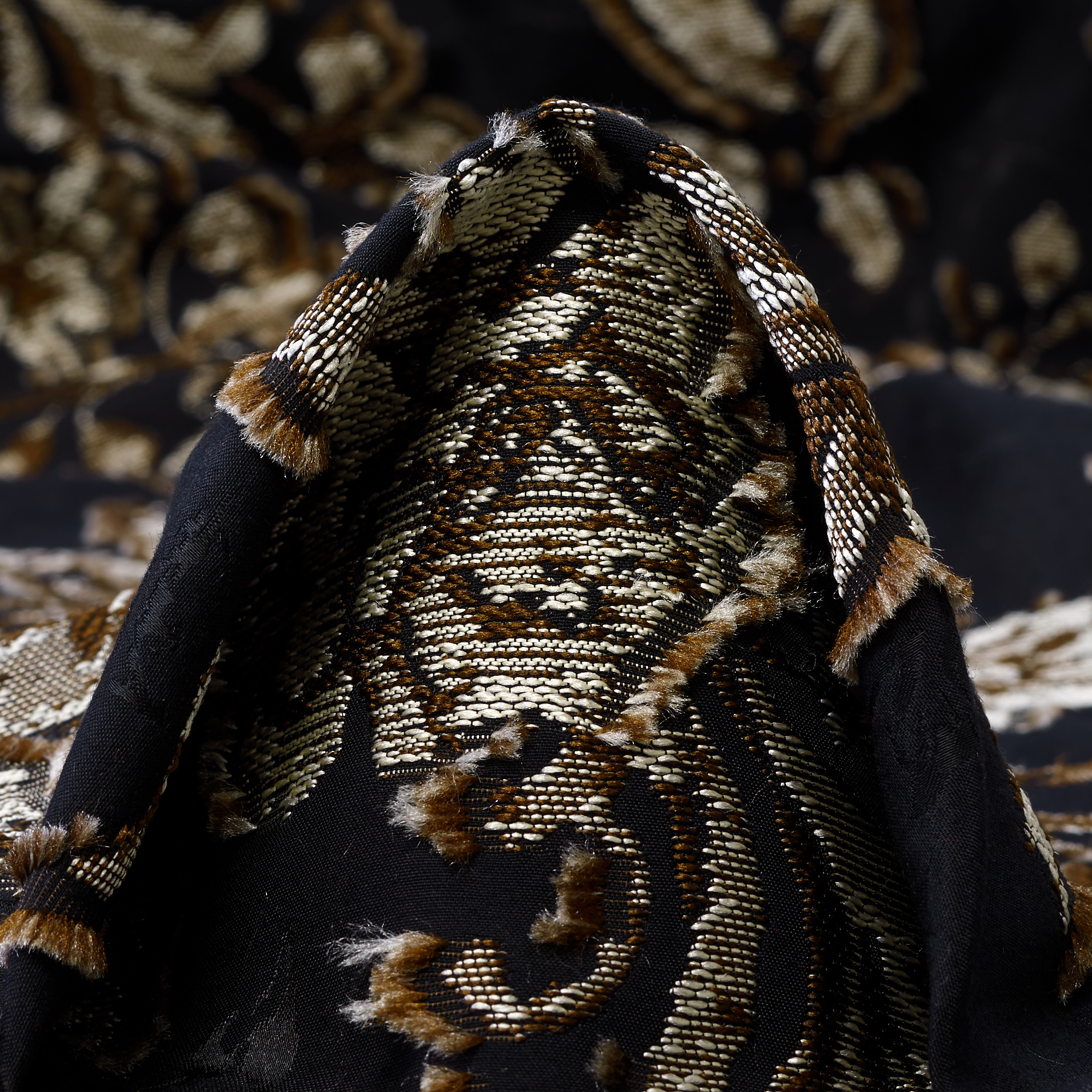 Fil Coupé, Jacquard, Misto Cotone, Toffee&Parisian Night (F000053341)