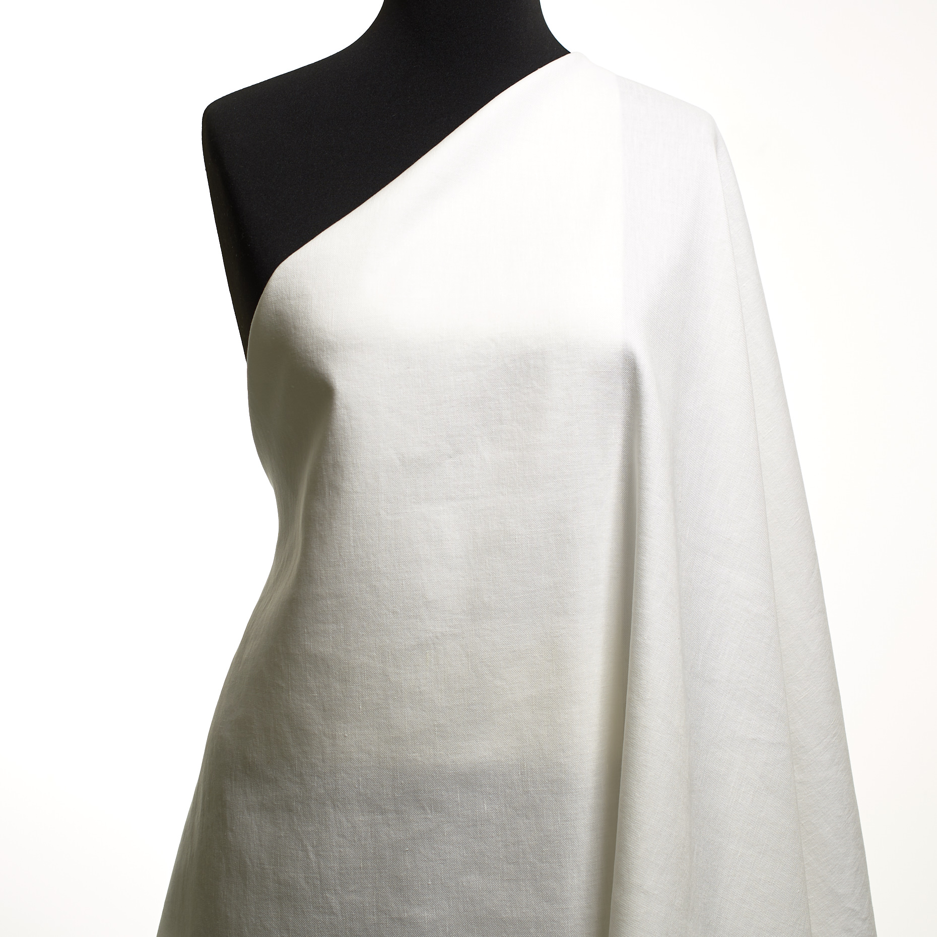 LINEN, COTTON, ELASTIC, SNOW WHITE