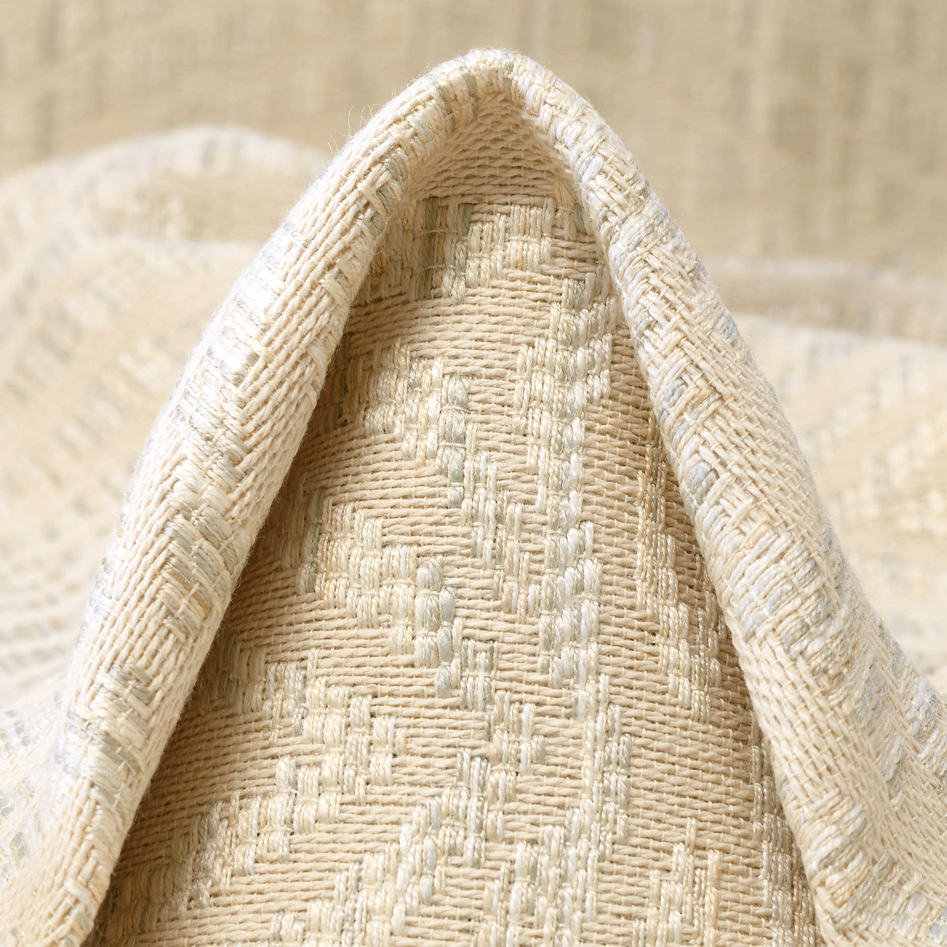 Jacquard, Cotone, Tessuto Rigido, Creme Brûlée (F000053721)
