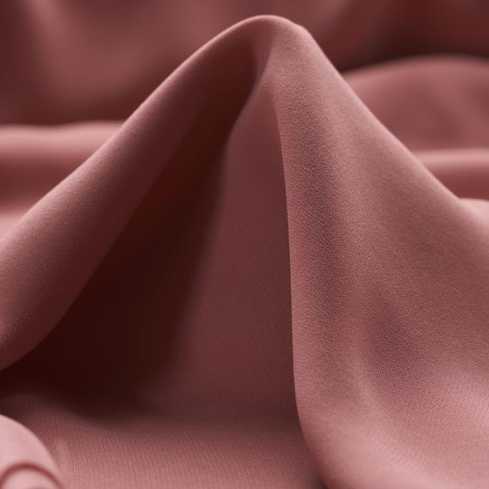 CRÊPE, TRIACETATE, DESERT ROSE
