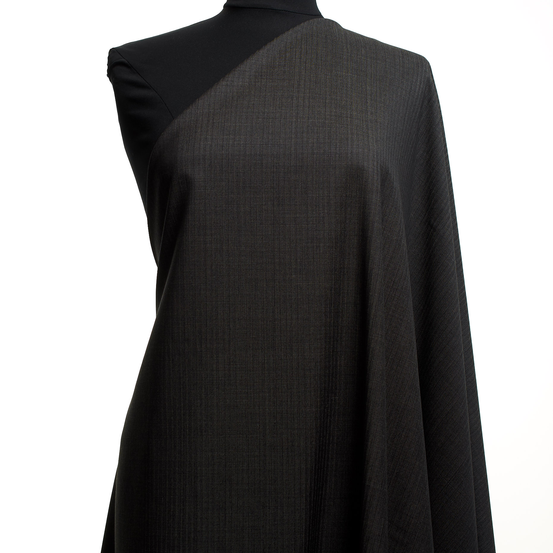Cool Wool, Streifen, Melange, Black Sand