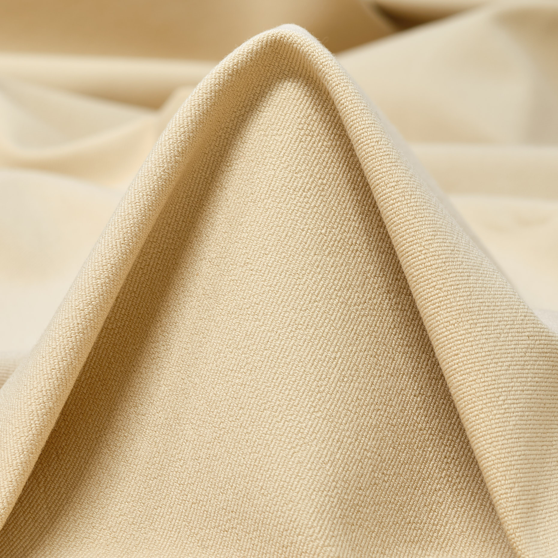 Twill, Cotone, Stretch, Creme Brûlée