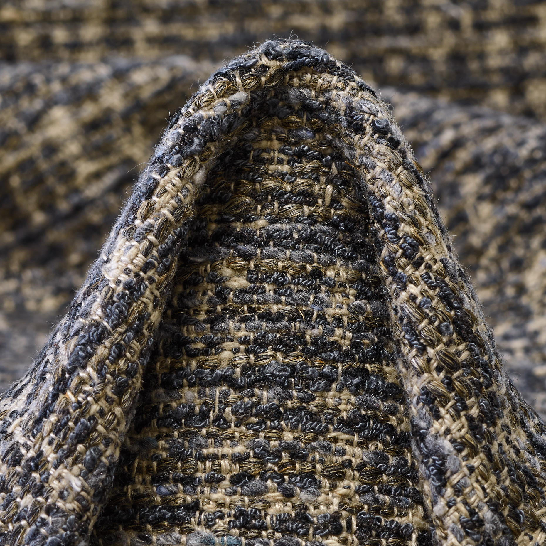 Bouclé, Lino, Viscosa, Bone White&Coffee Quartz (F000053746)