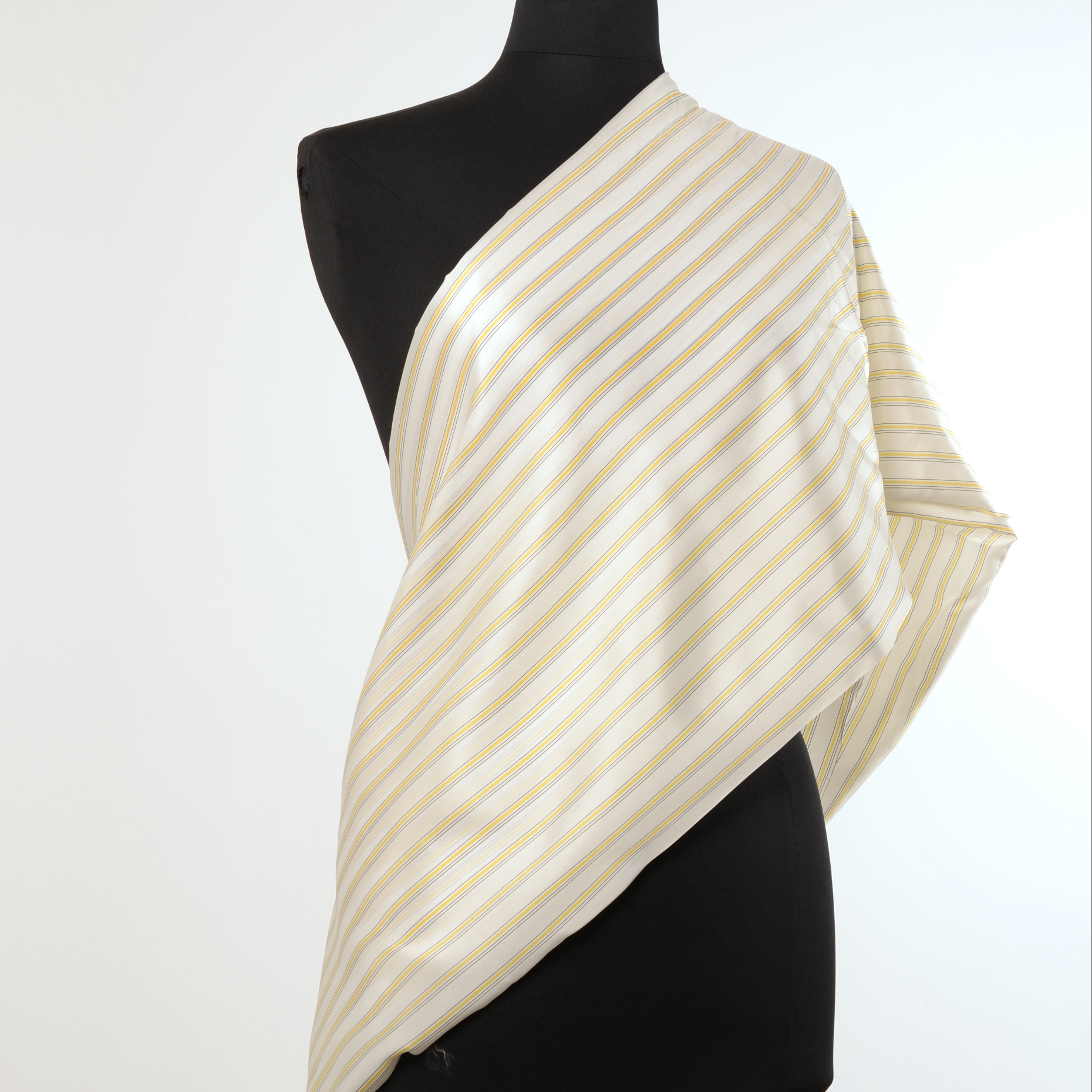 CUPRO, LINING, STRIPES, SUNFLOWER