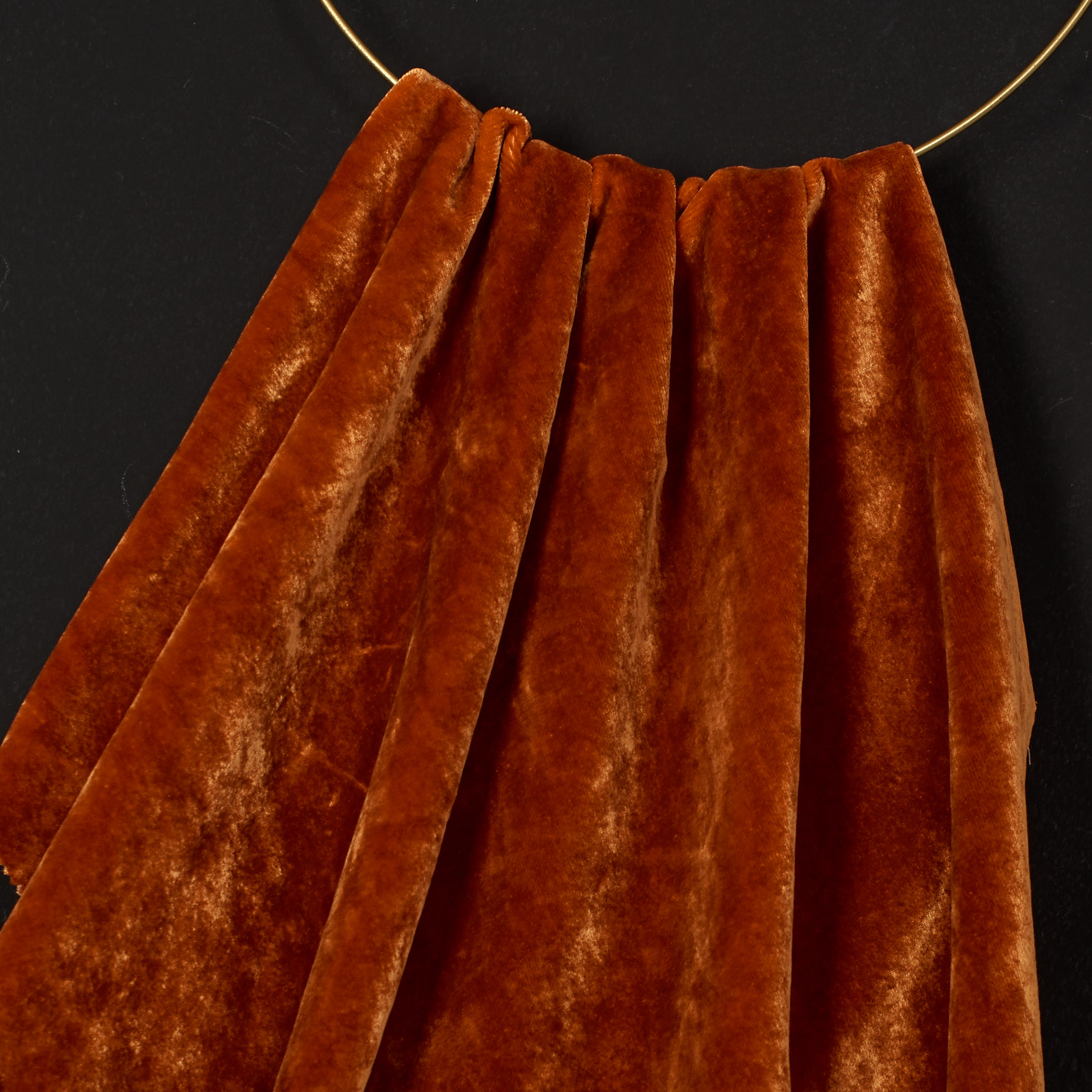Burnt orange velvet skirt sale