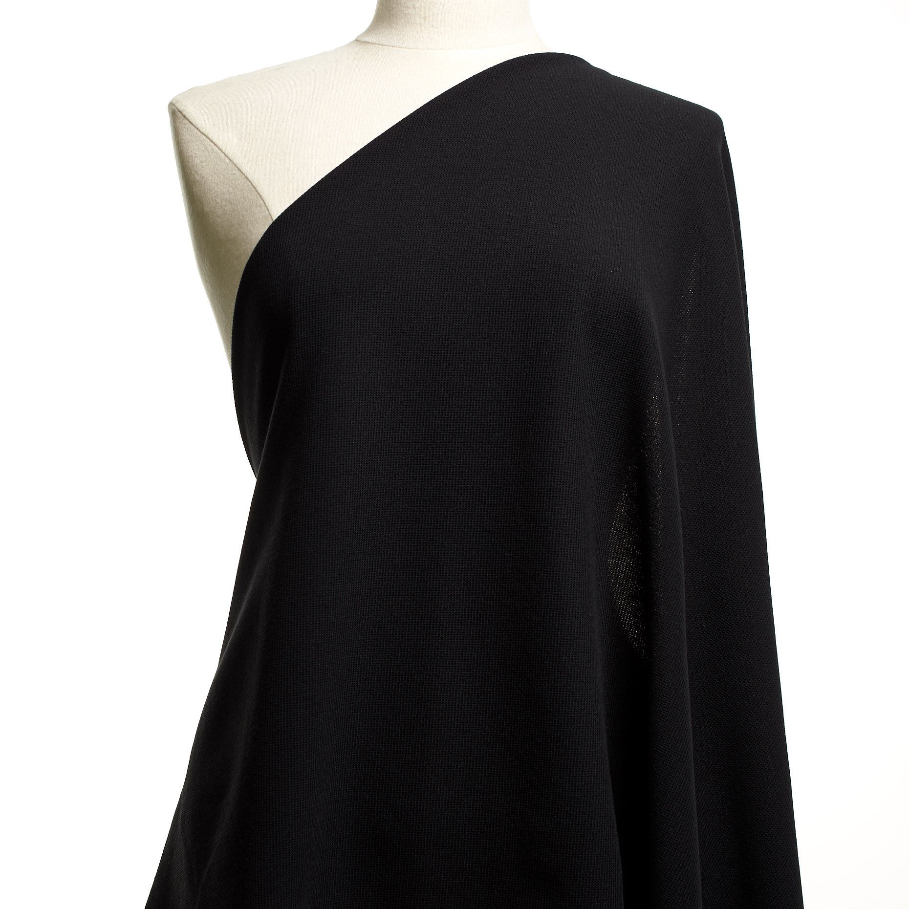 Jersey, Baumwolle Mix, Jet Black