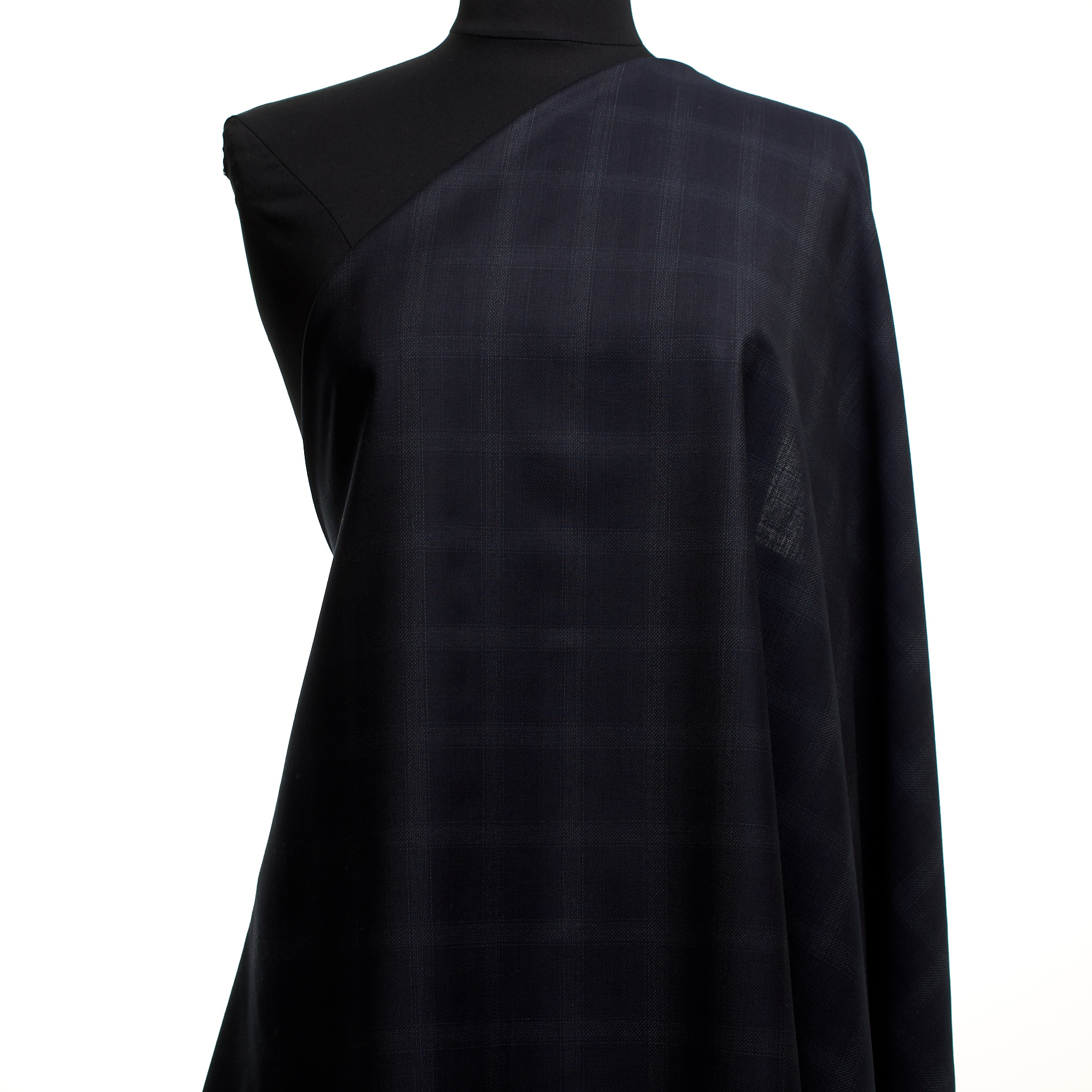 Cool Wool, Virgin Wool, Check, Blackened Pearl