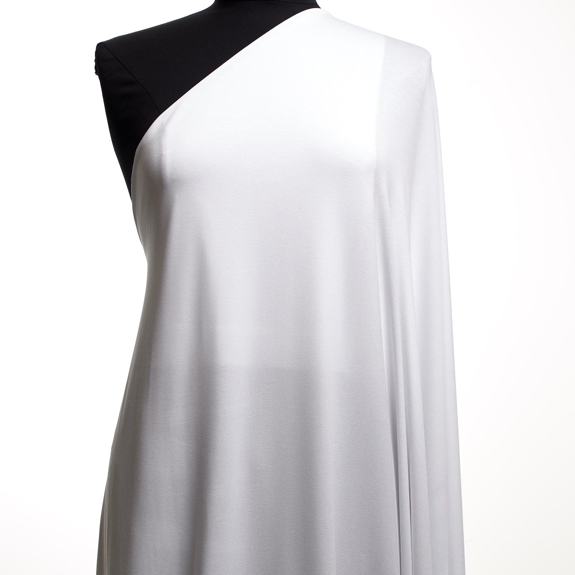 Single Jersey, Viskose, Elastik, Brilliant White