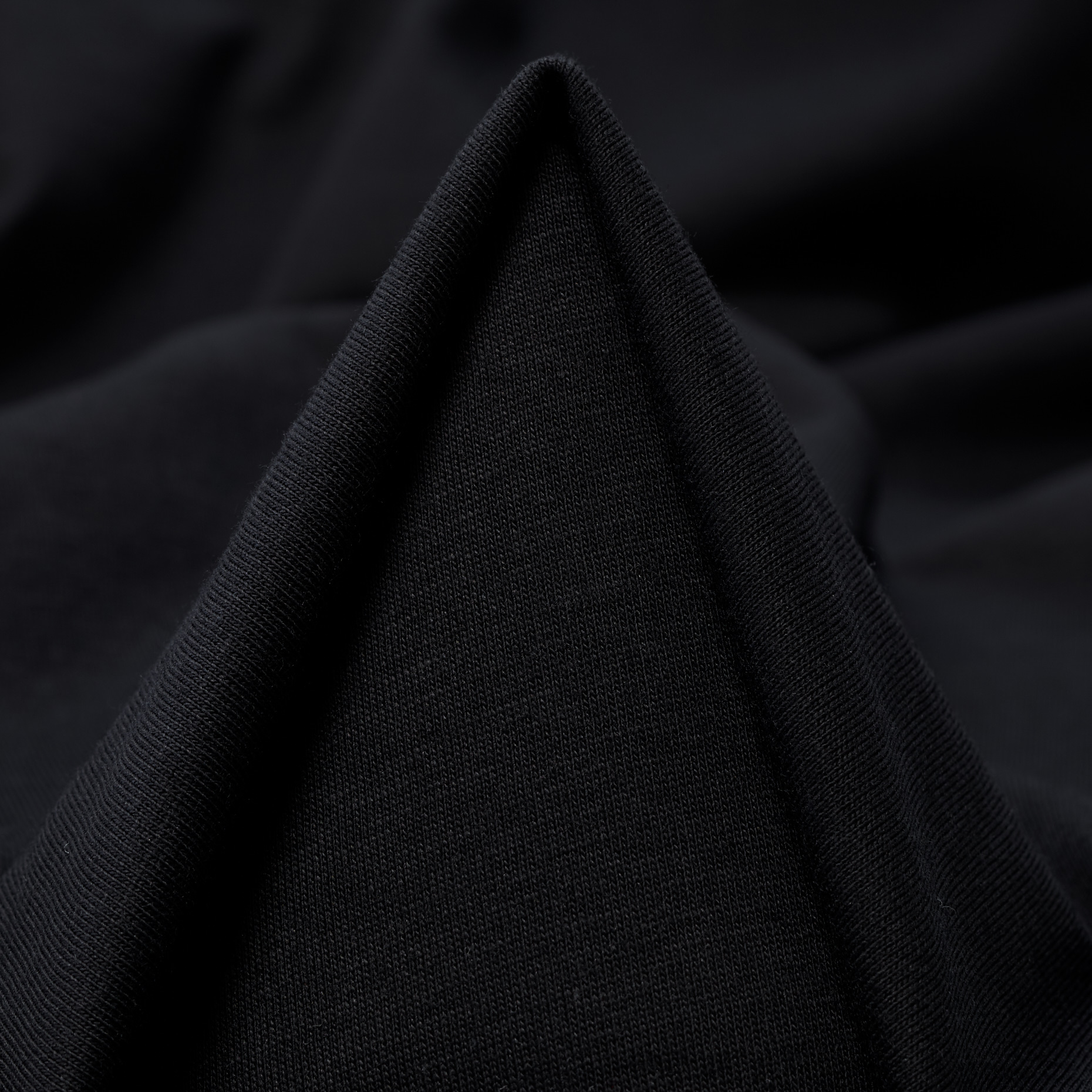Jersey, Bawełna, Jet Black