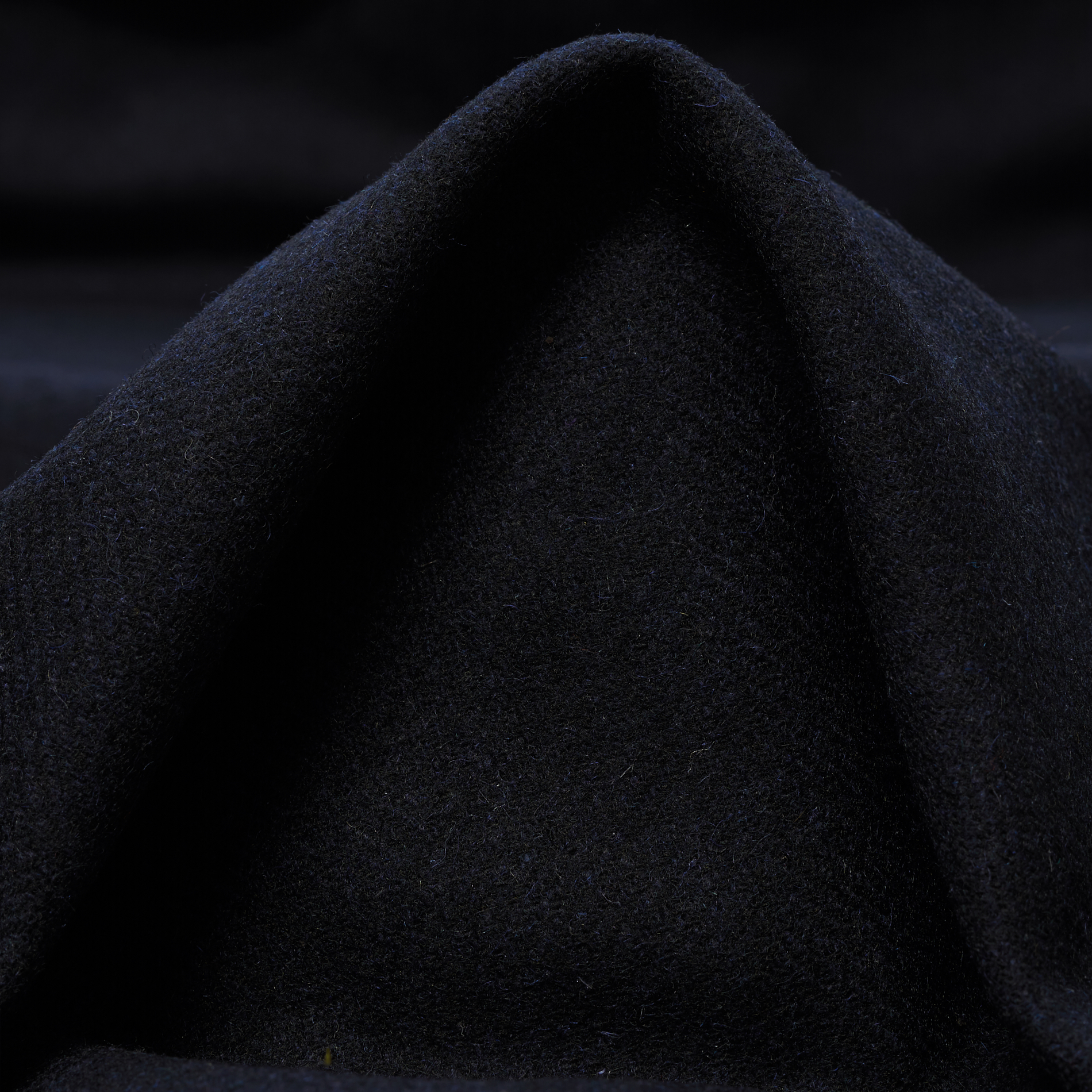 Драп, Шерсть Смесовая, Елка, Midnight Blue