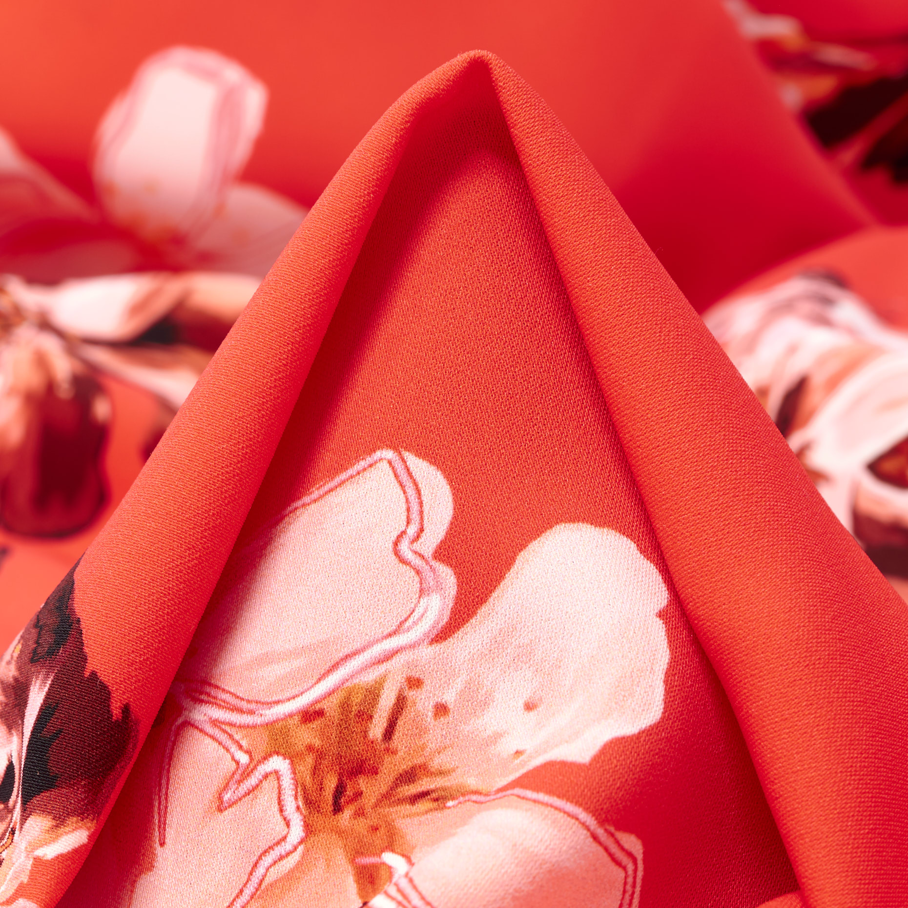 Crêpe, Stampato, Coral (F000042607)
