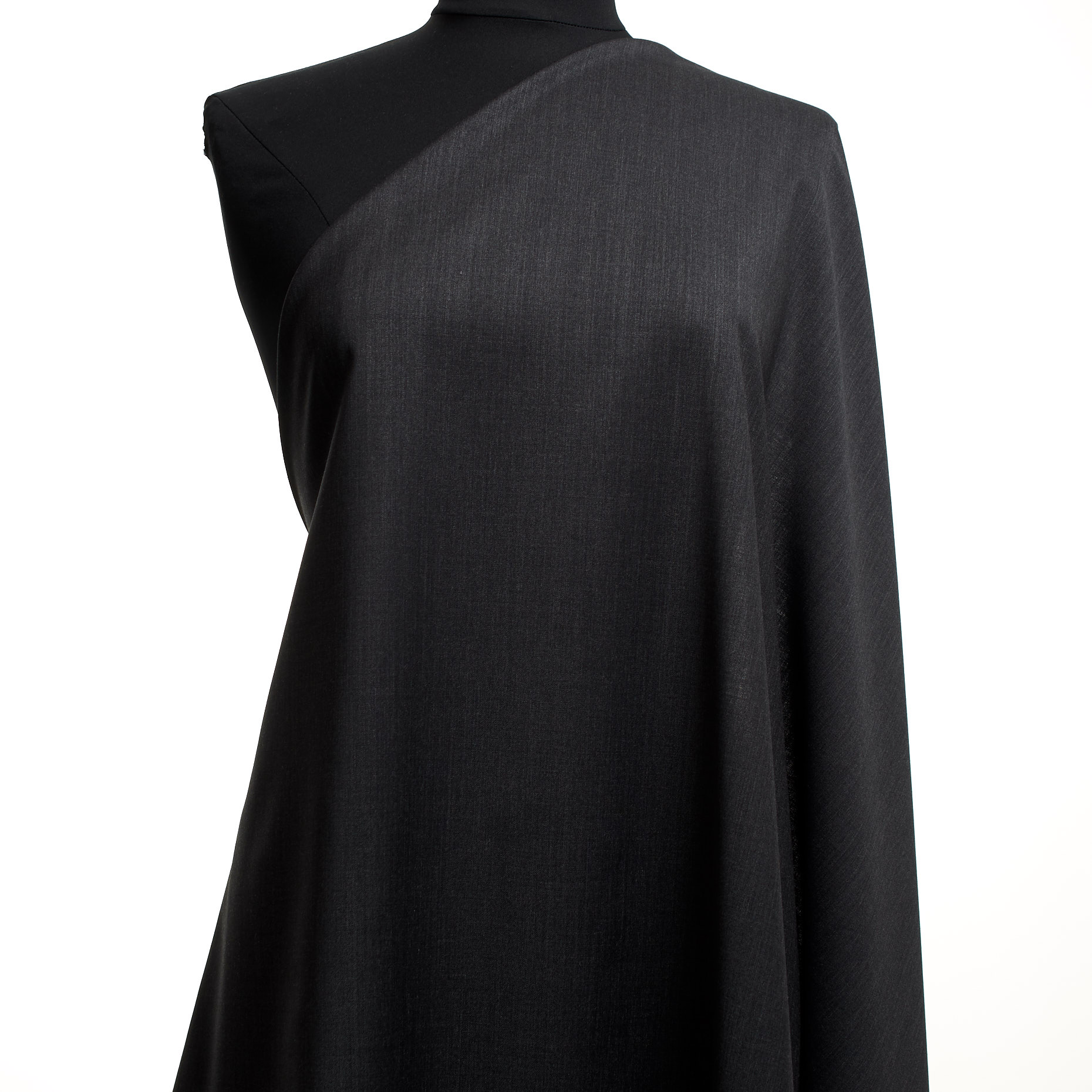 Twill, Wool Blend, Elastic, Iron Gate