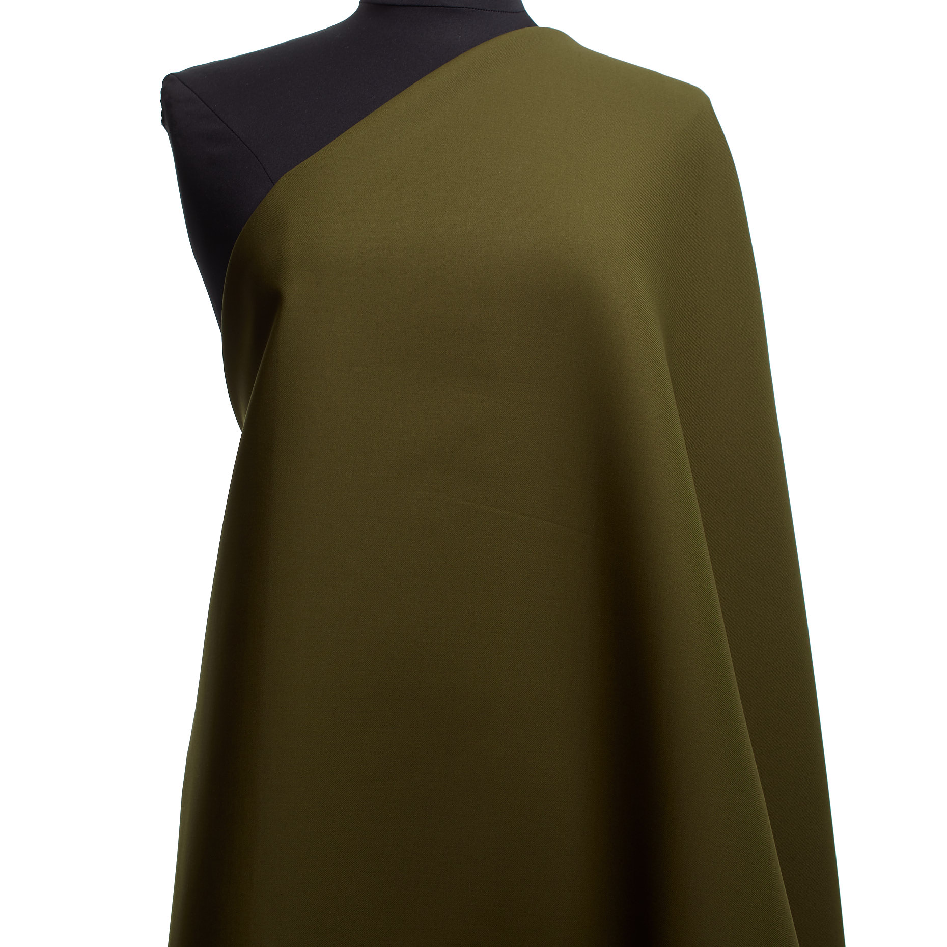 DOUBLE, TWILL, COTTON, DARK OLIVE
