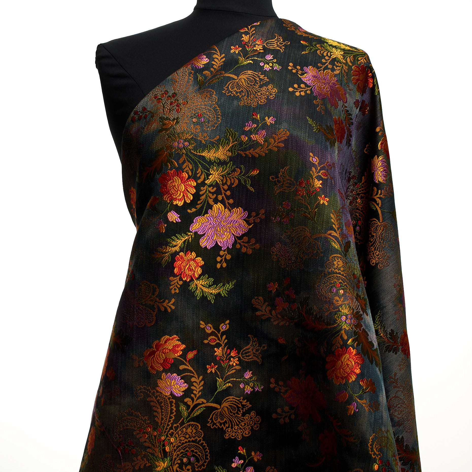 Jacquard, Acetato, Misto Cotone, Banana Palm&Apricot
