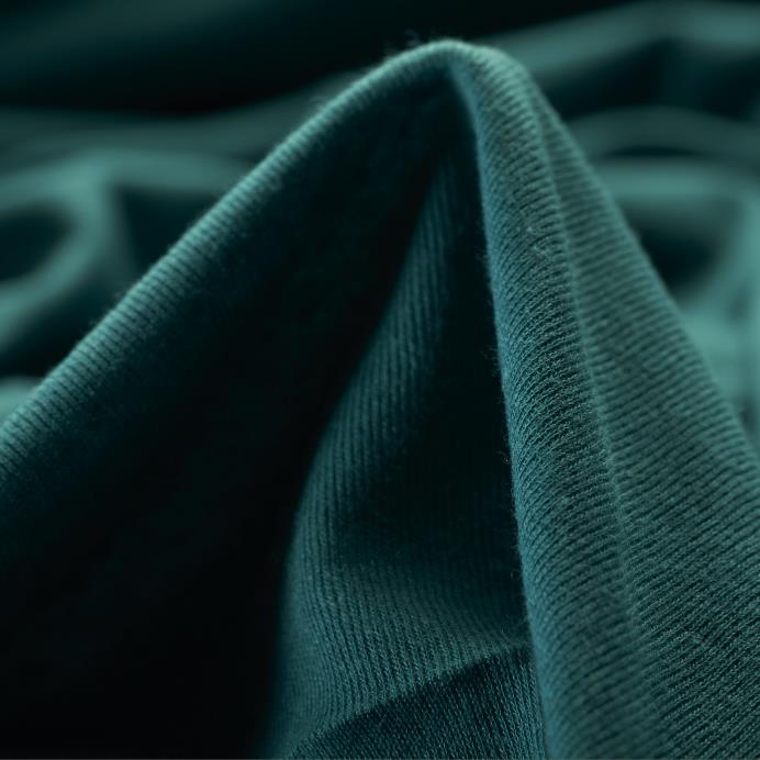 Single Jersey, Algodón, Teal Green