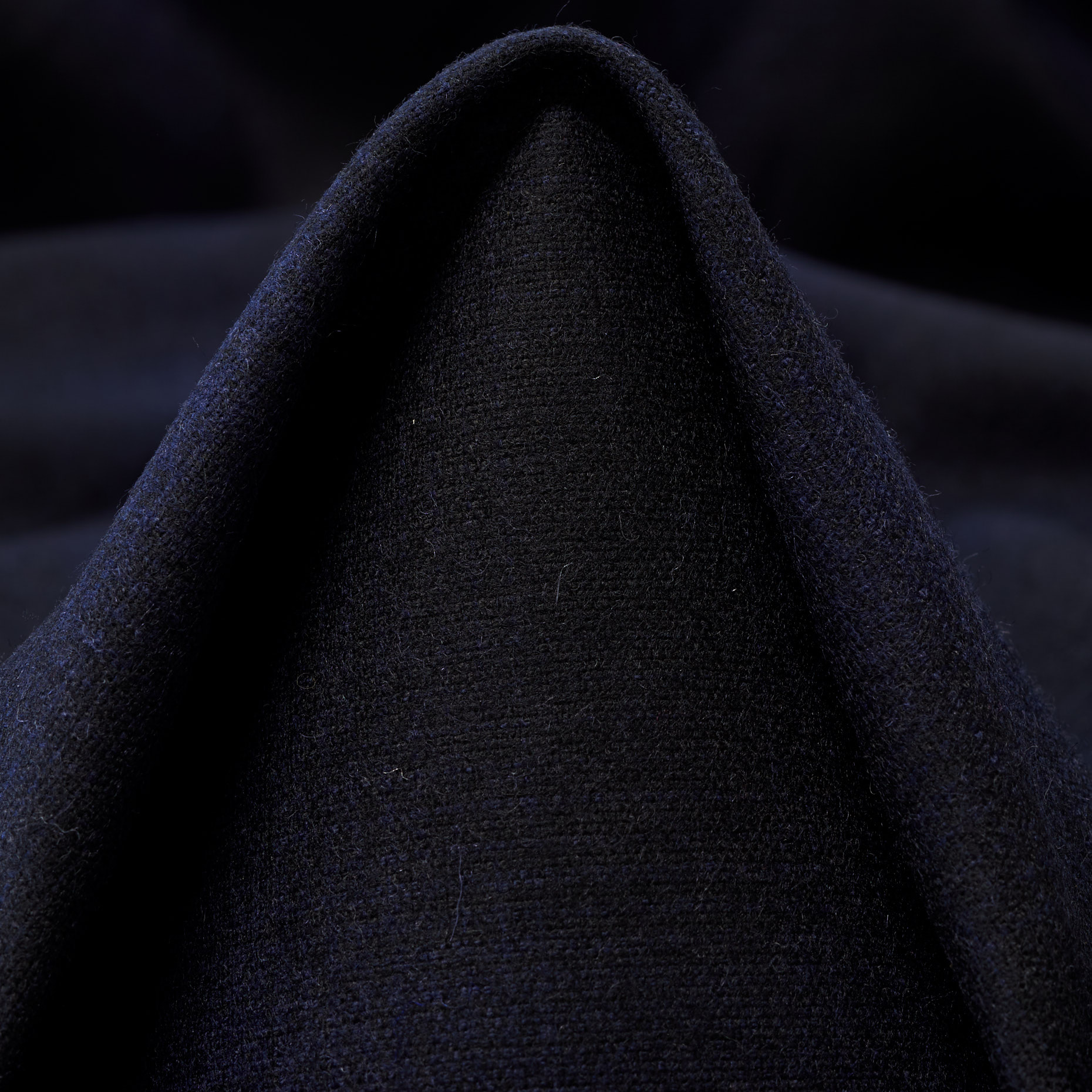 Flannel, Wool Blend, Elastic, Raven Black&Parisian Night