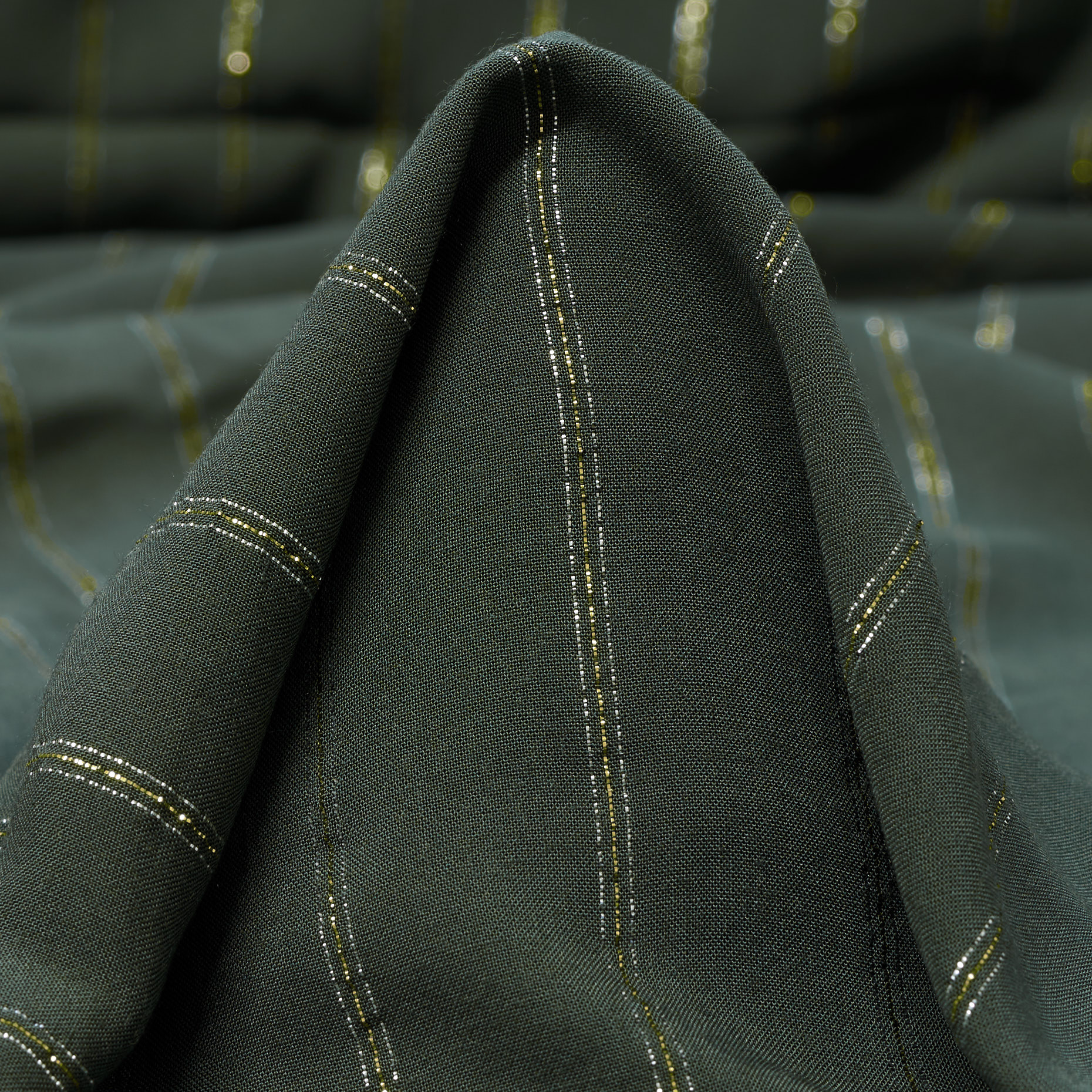 Wiskoza, Lurex, Paski, Thyme&Rich Gold