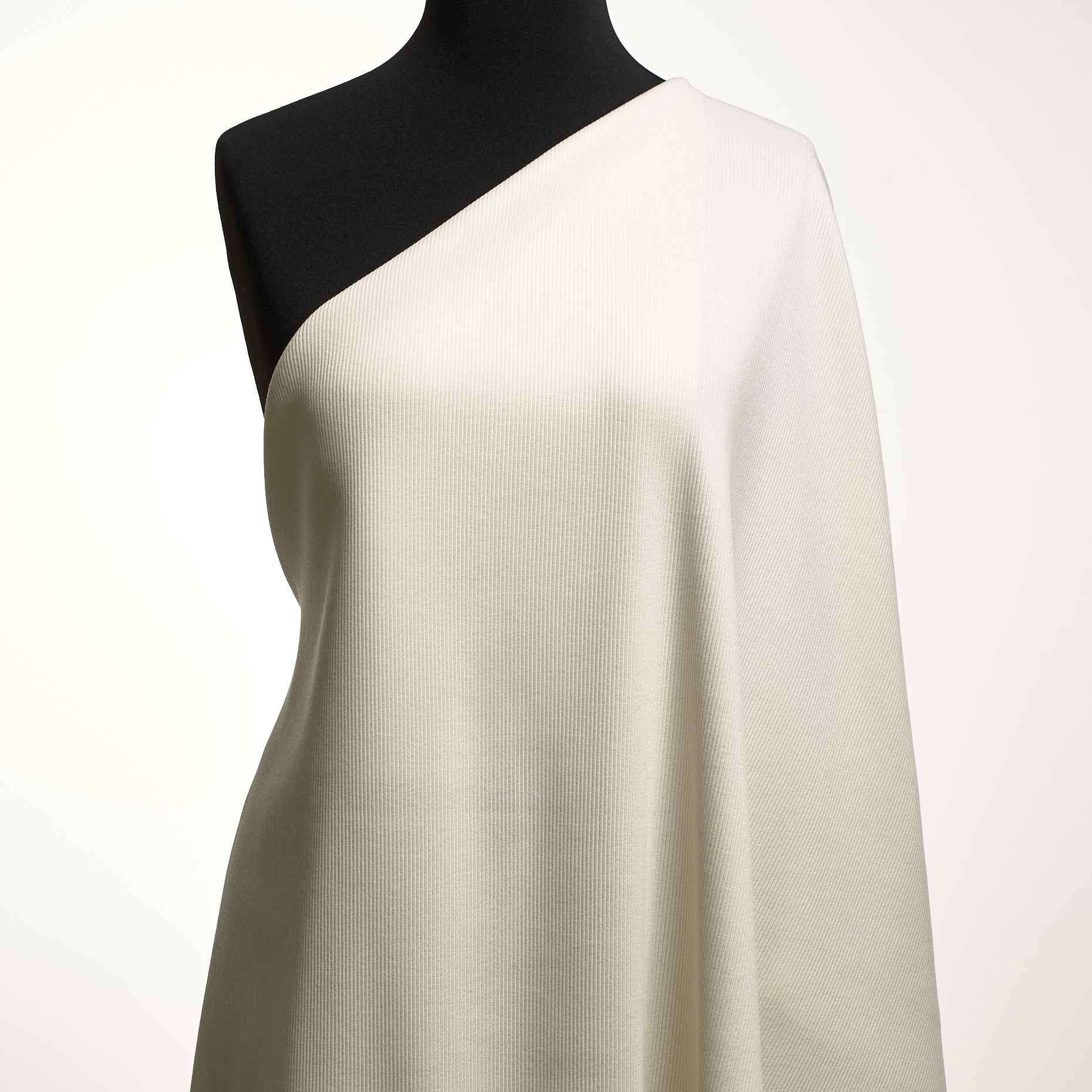 RIB JERSEY, COTTON, ELASTIC, VANILLA ICE
