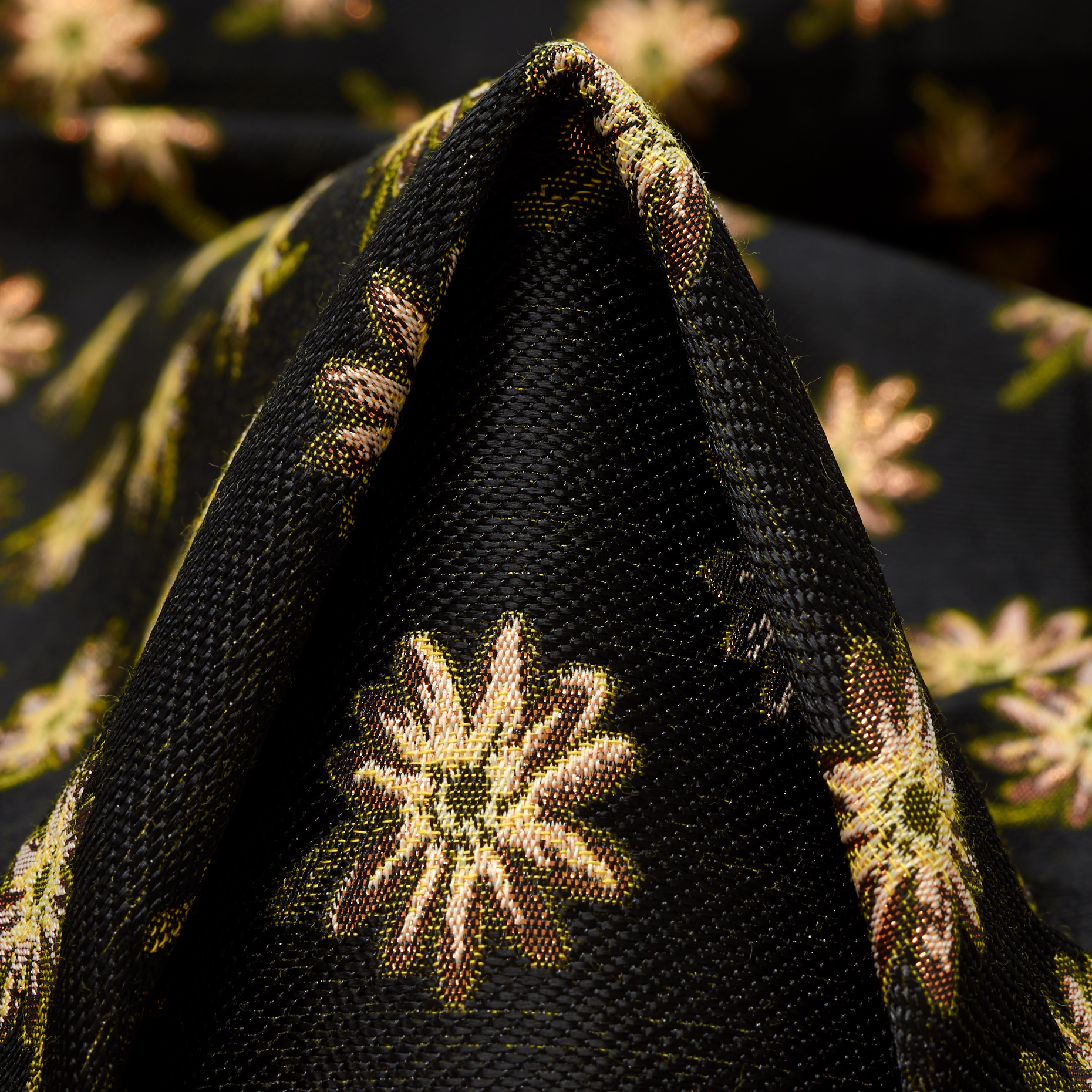 Jacquard, Floreale, Floreale, Antique White&Jet Black