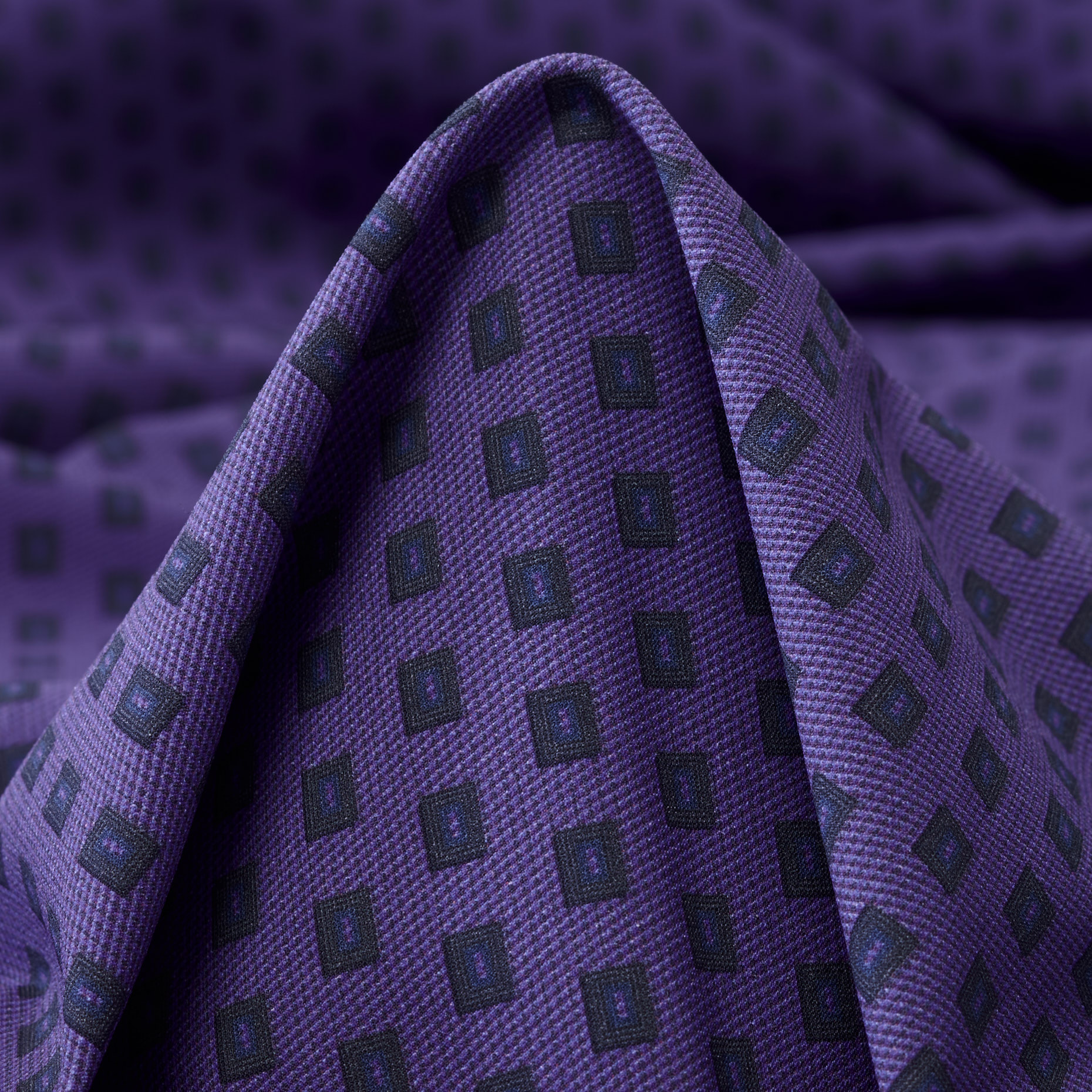 Techno Jersey, Printed, High Elasticity, Dahlia Purple