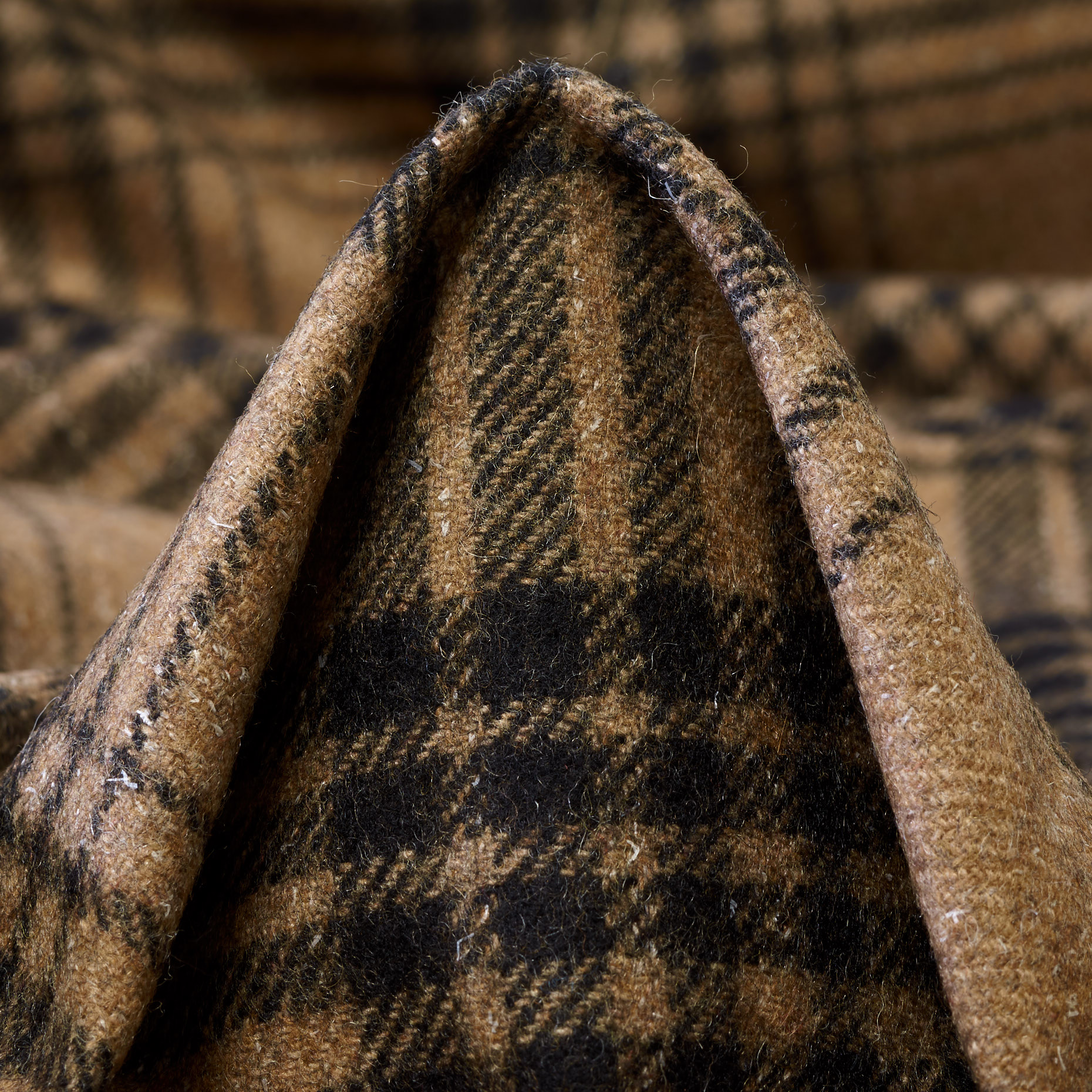 Twill, Lana Vergine, Quadro, Warm Sand&Blackened Pearl