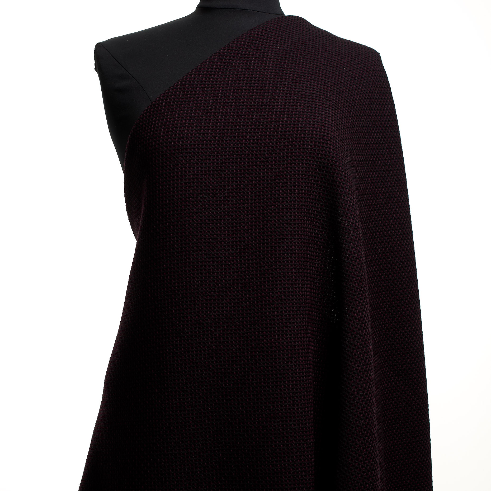 PIQUÉ, VIRGIN WOOL, CAVIAR&BAROQUE ROSE