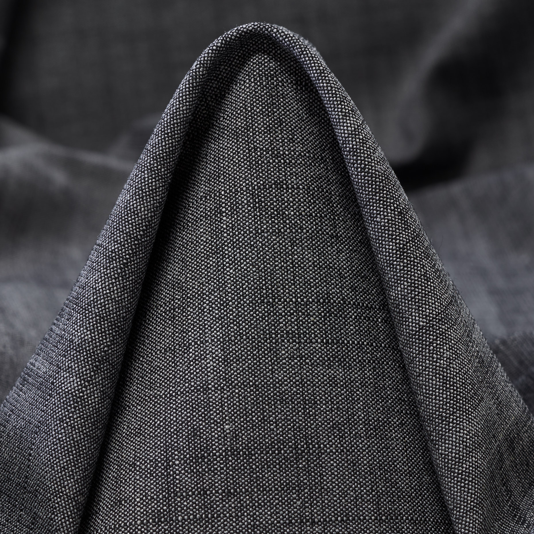 Cool Wool, Cotton Blend, Melange, Dark Shadow