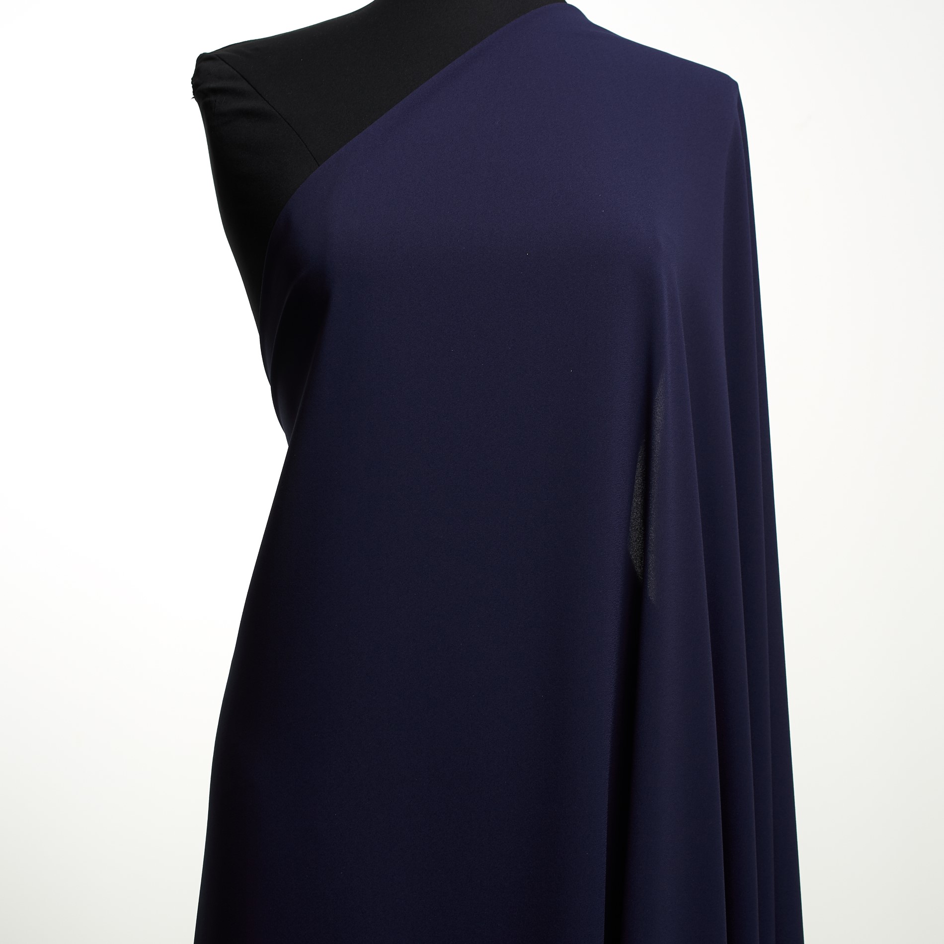 CRÊPE DE CHINE, ELASTIC, NIGHTSHADOW BLUE