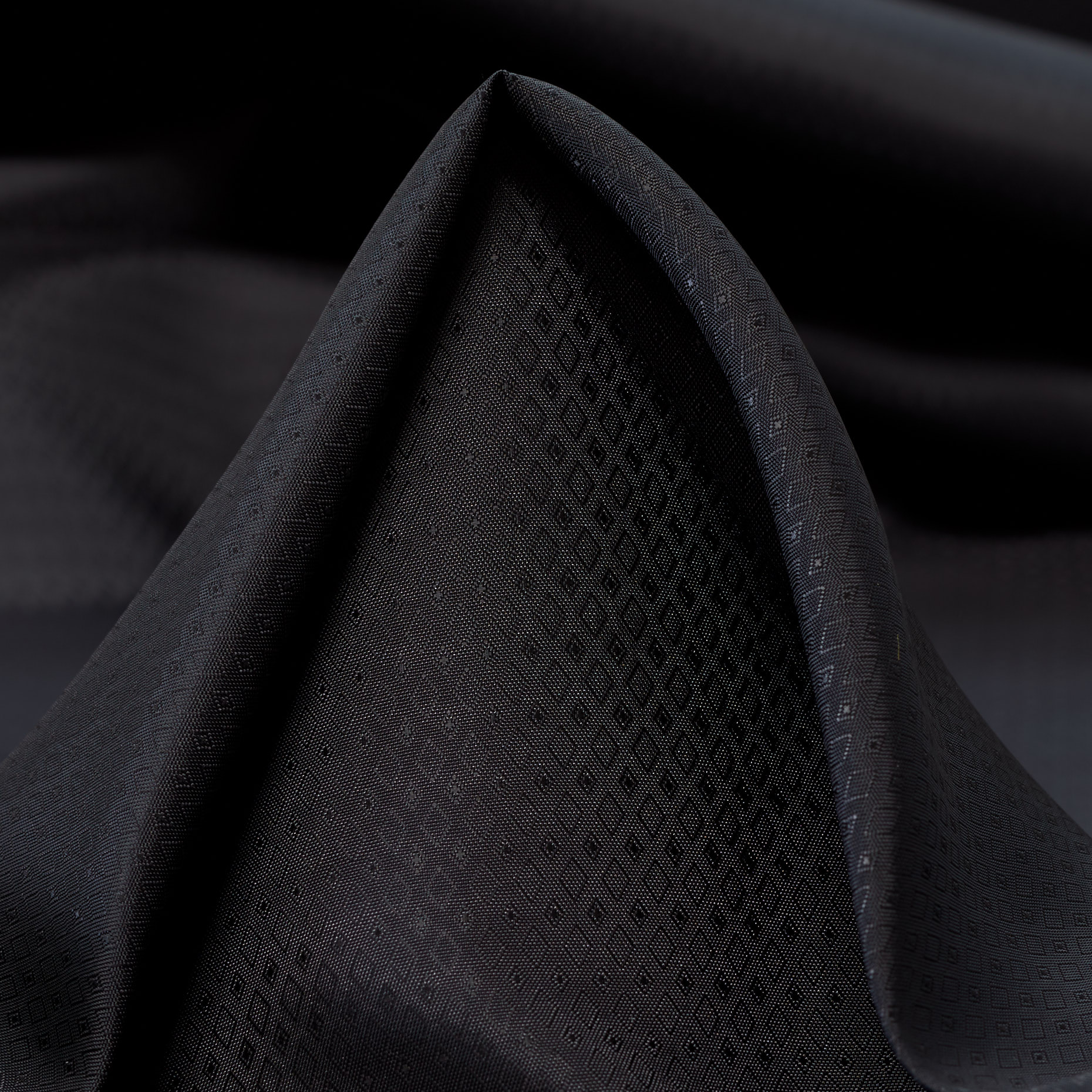 Wiskoza, Podszewka, Micro Design, Black Caviar