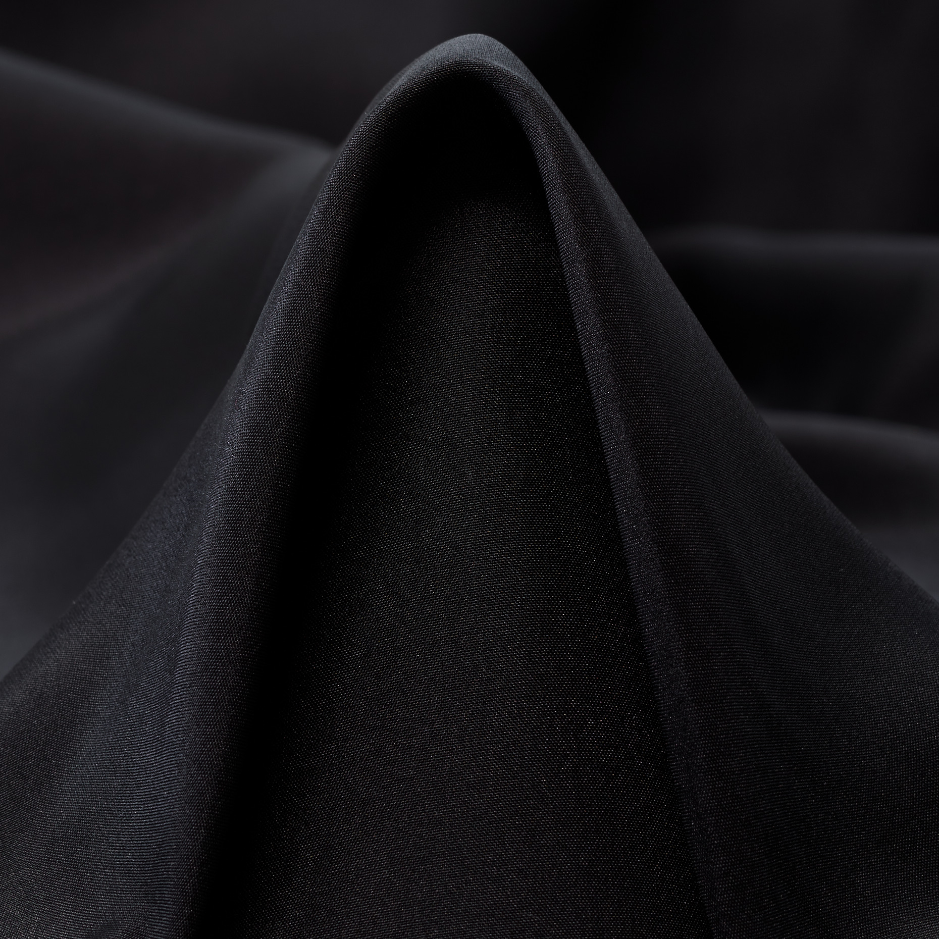 Pongee, Soie, Raven Black (F000048557)
