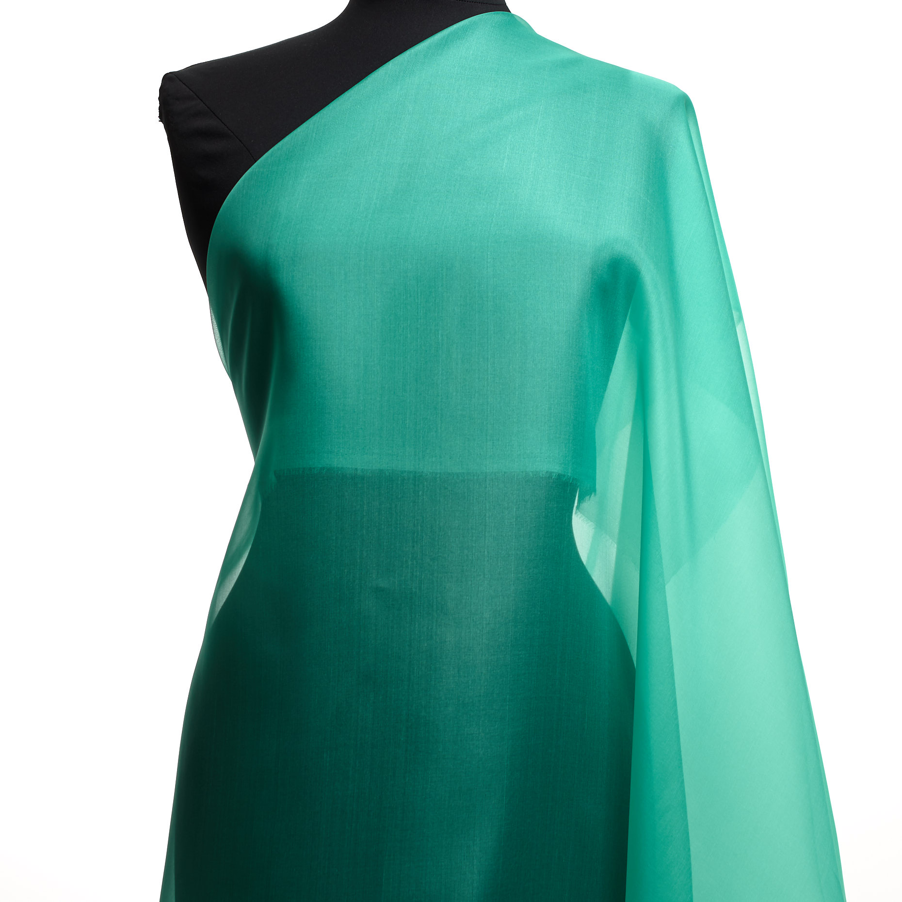 Organza, Seide, Turquoise