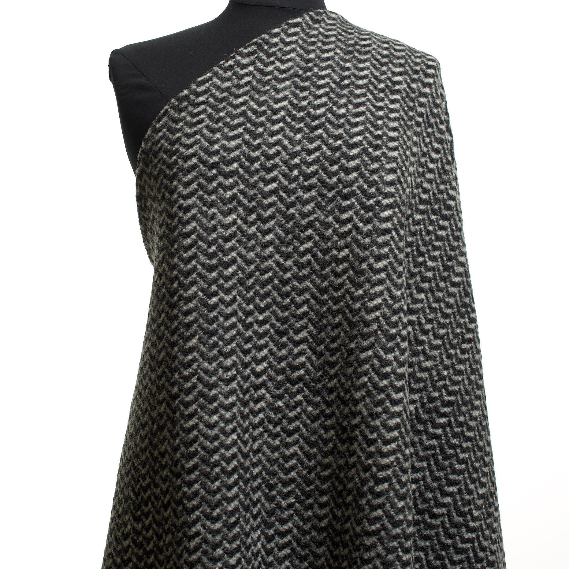 Jersey, Lana Cotta, Melange, Vaporous Gray&Raven Black