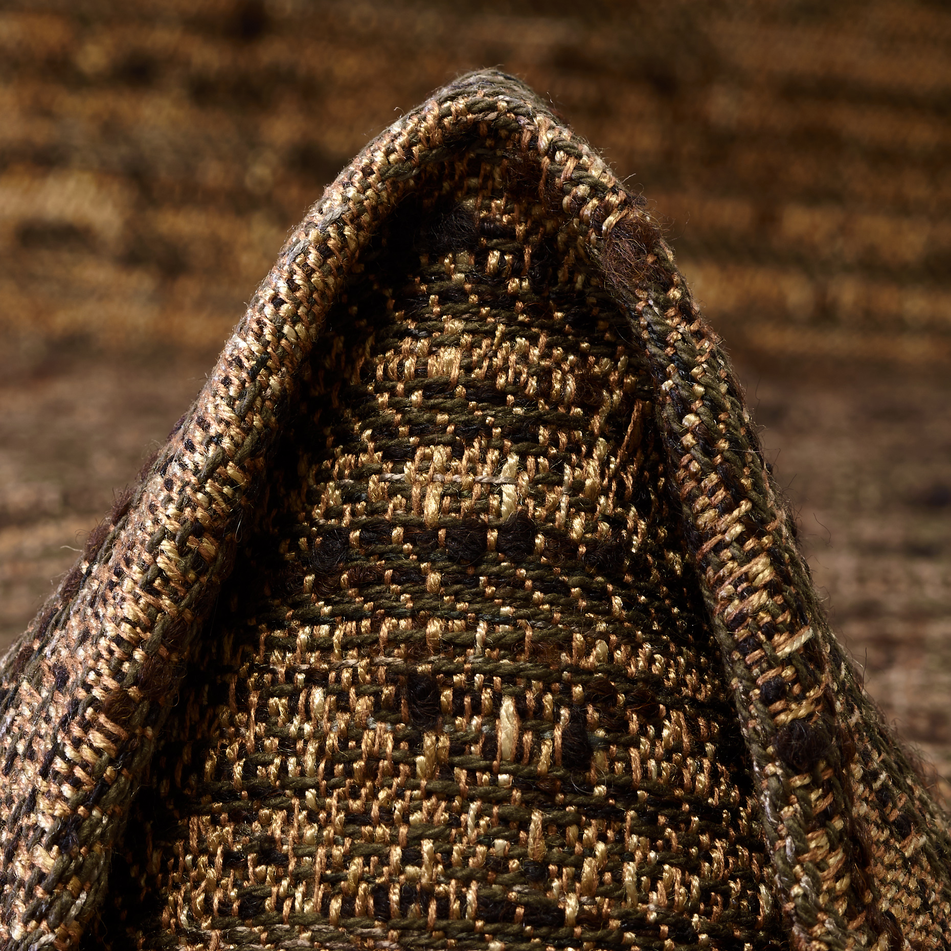 Jacquard, Viscosa, Misto Cotone, Golden Ochre&Cinnamon