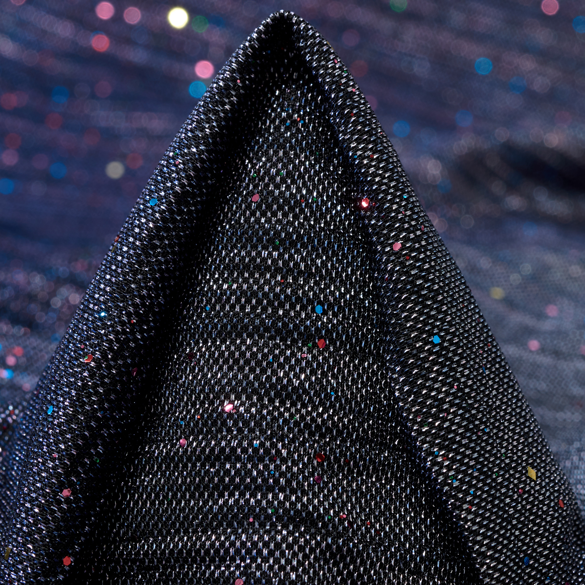 Jersey, Metallic, Transparent, Evening Blue
