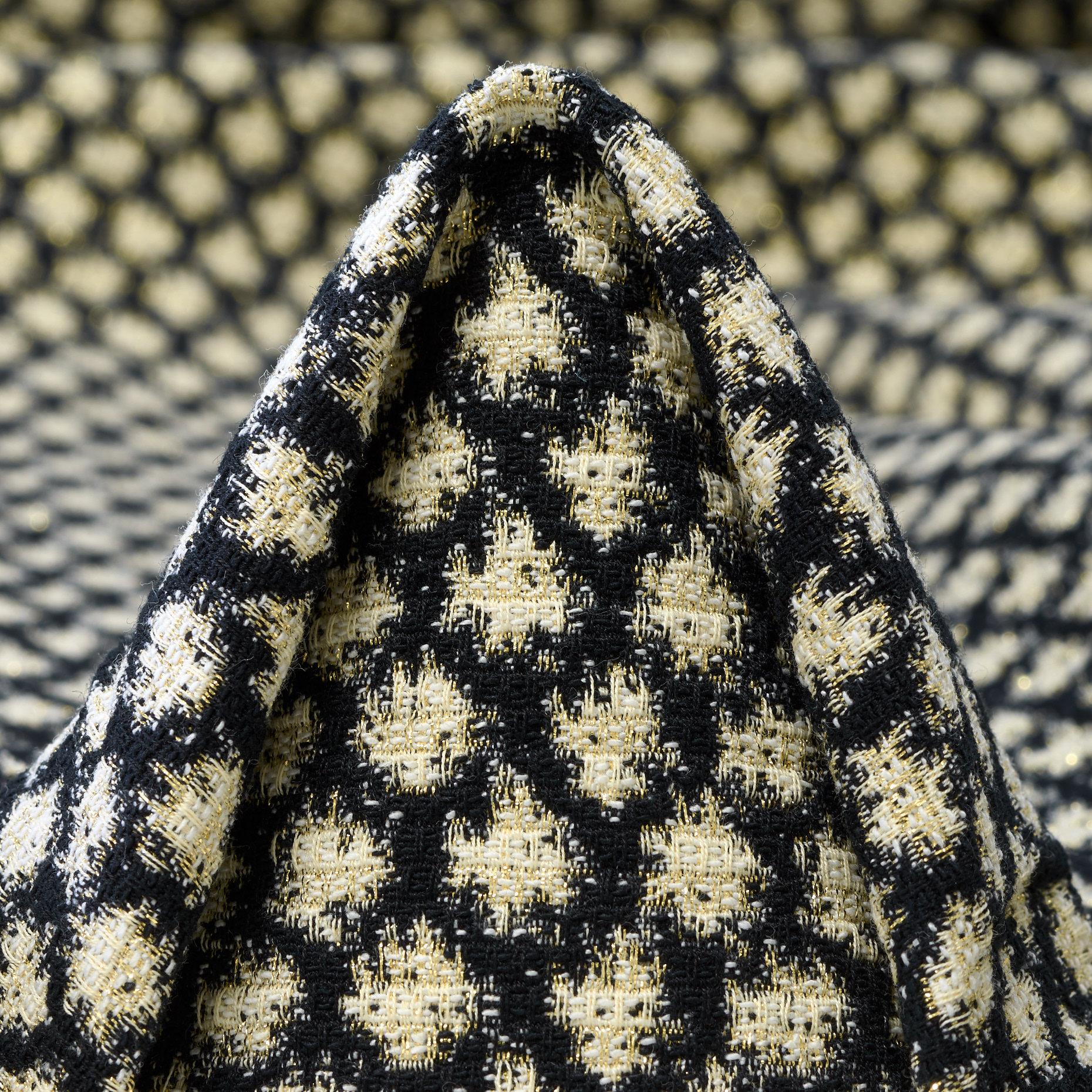 Jacquard, Lurex, Cotton, Vulcan&Rich Gold
