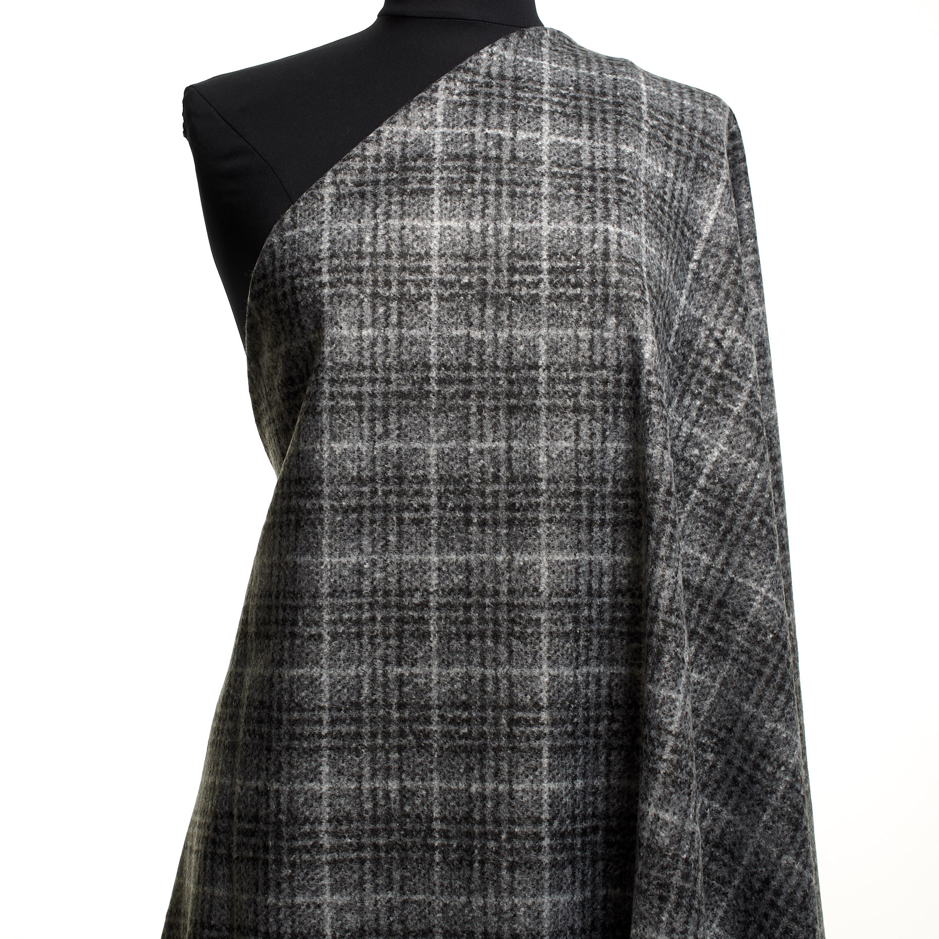 Flannel, Wool Blend, Check, Mockingbird